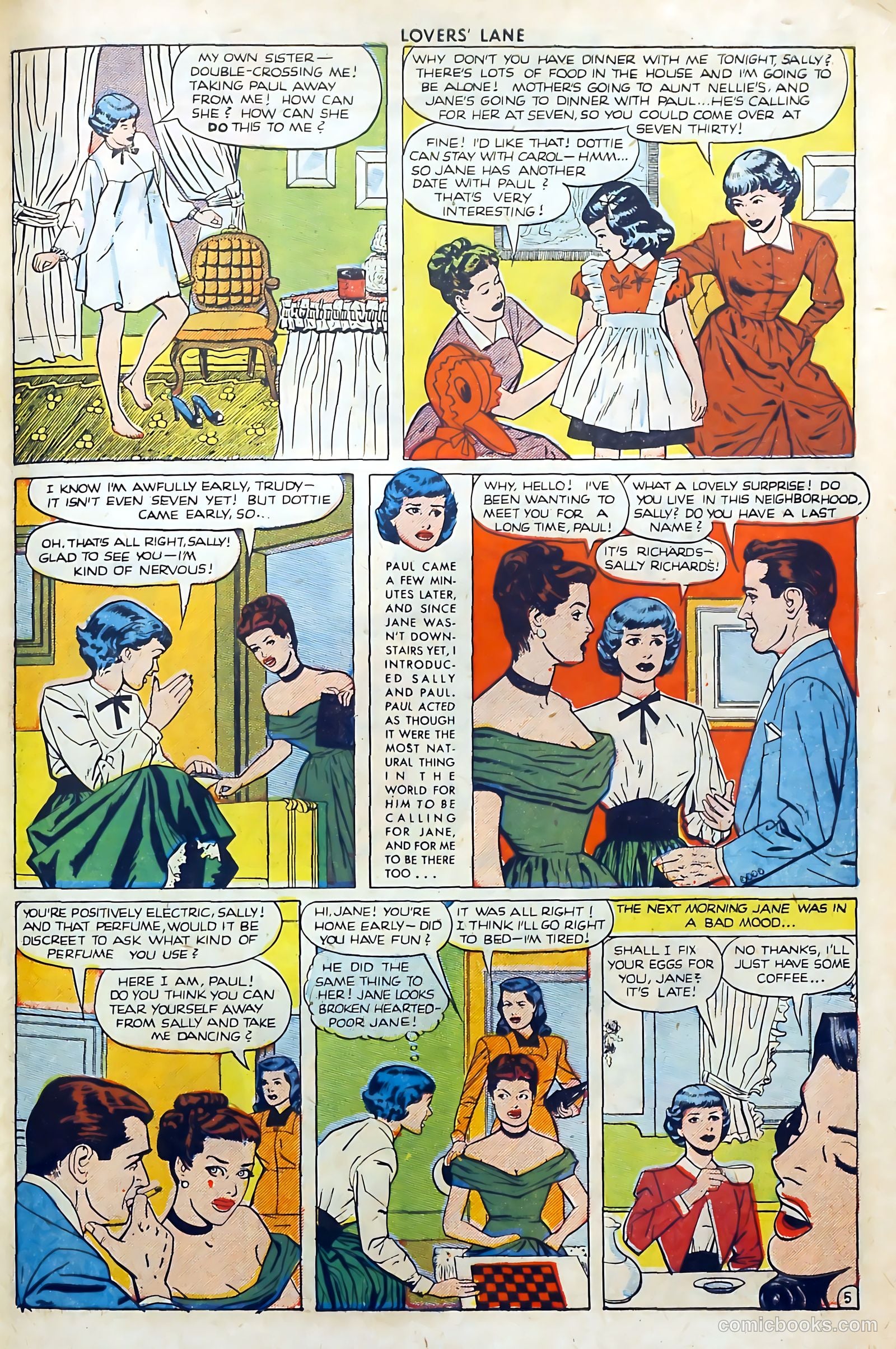 Lovers' Lane #5 (1950, Lev Gleason Publications, Inc.) — page 43 of 53