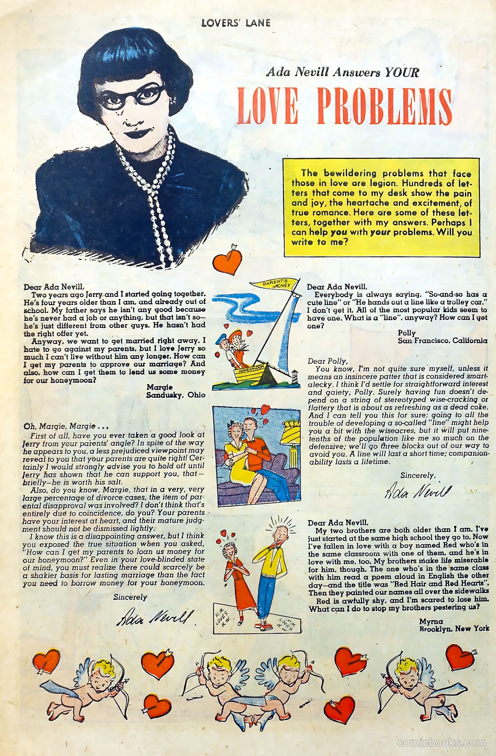 Lovers' Lane #5 (1950, Lev Gleason Publications, Inc.) — page 46 of 53