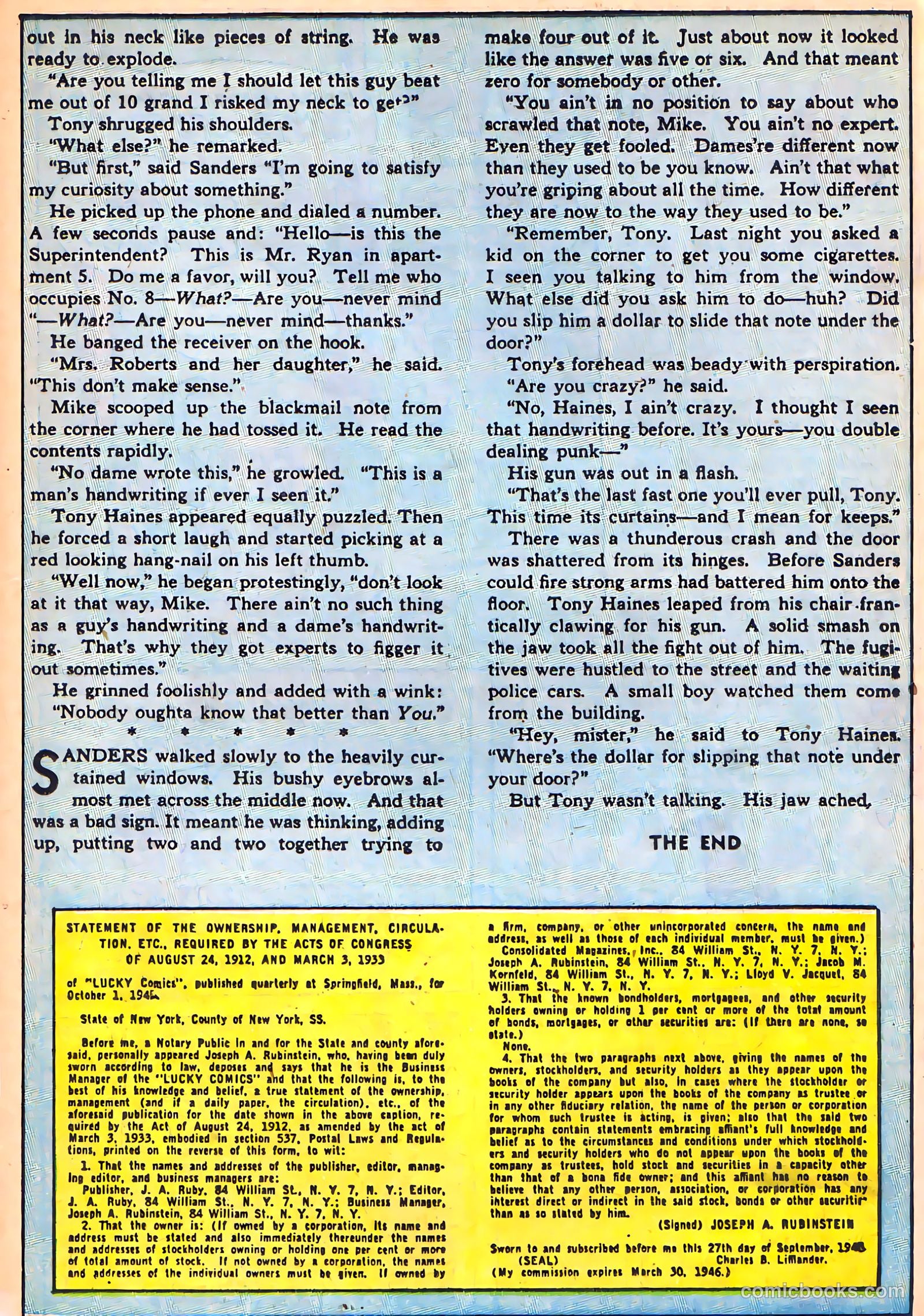 Lucky Comics #4 (1946) — page 27