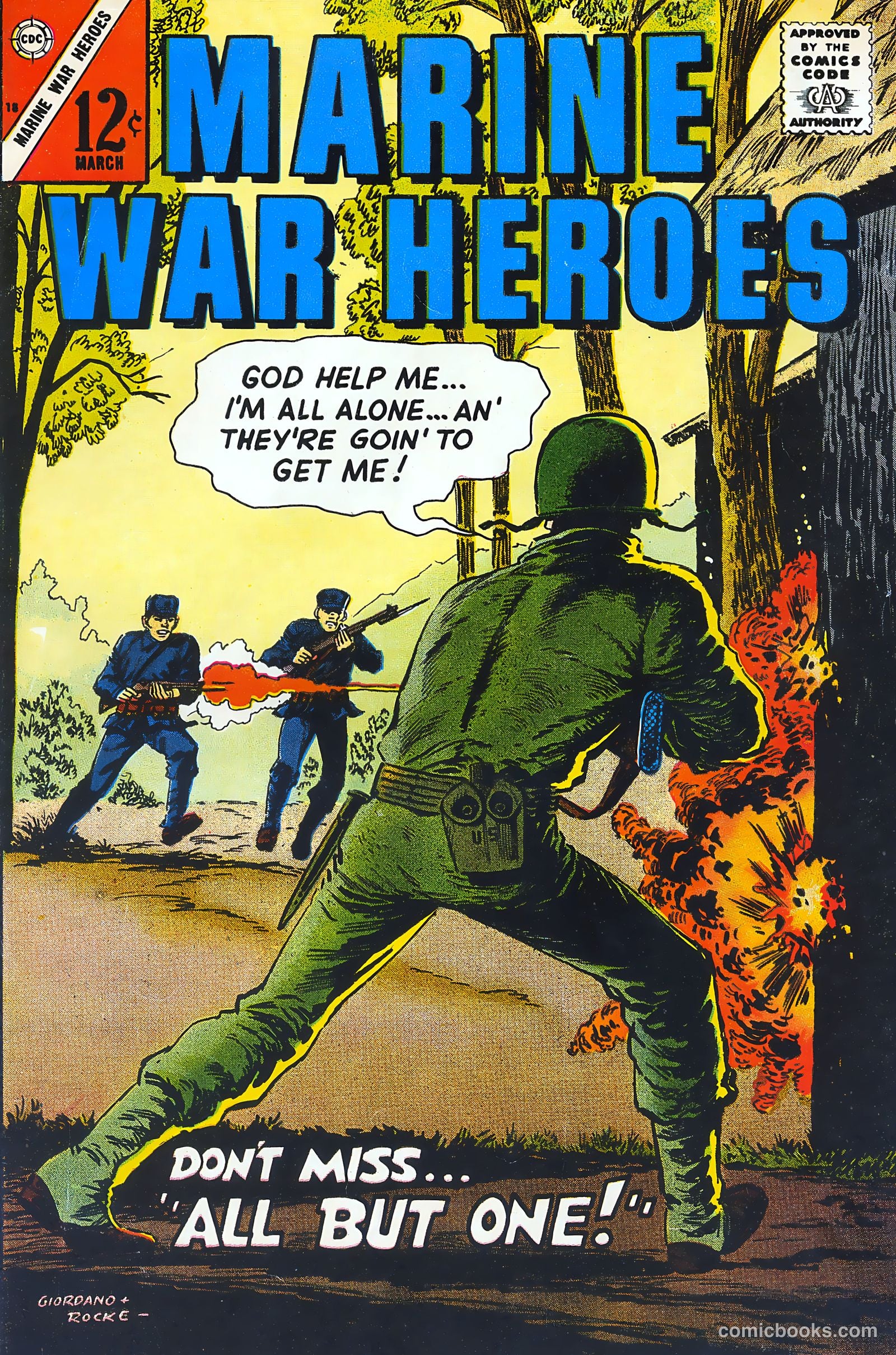 Marine War Heroes #18 cover