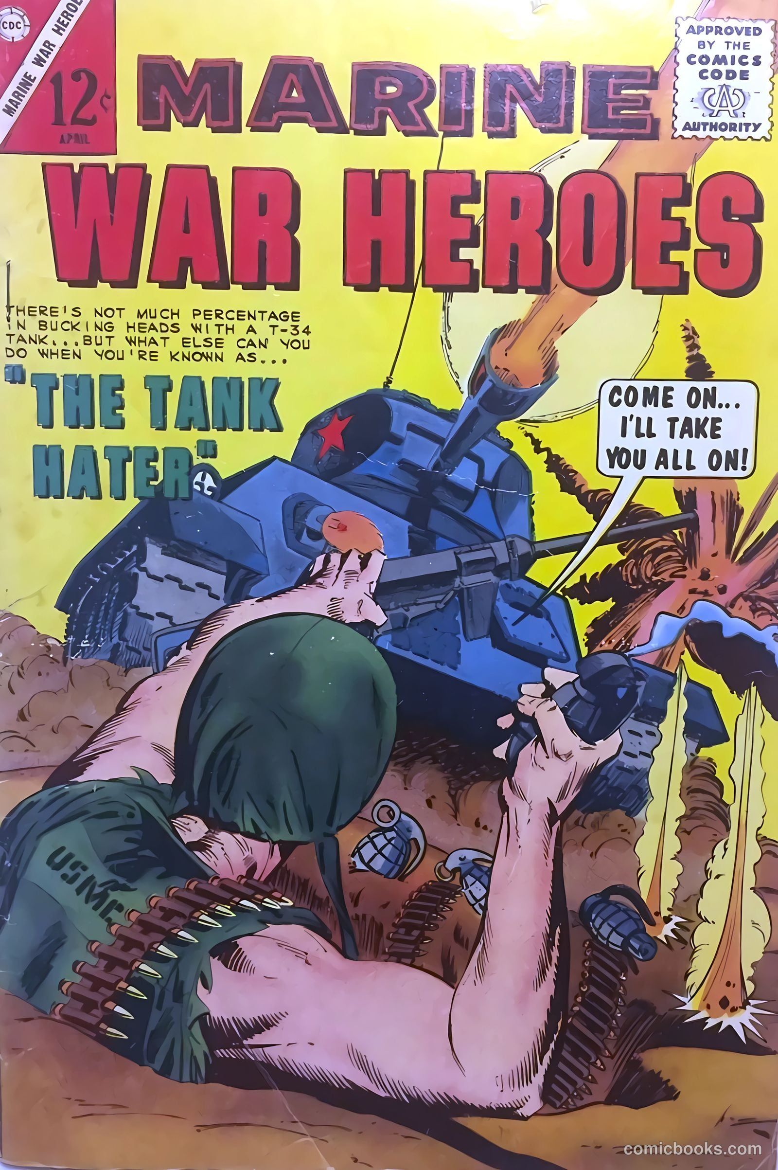 Marine War Heroes #7 cover