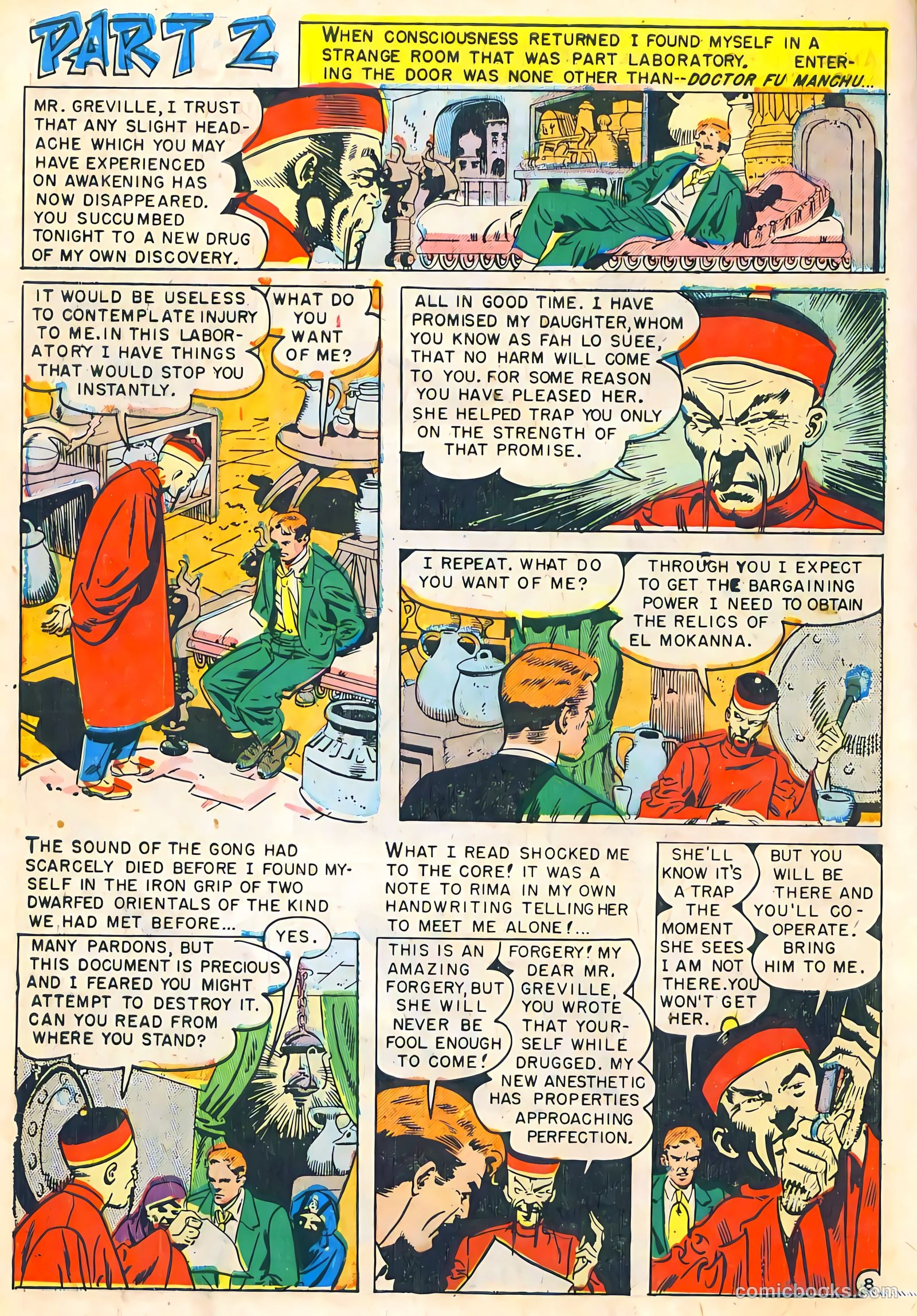 Mask of Dr. Fu Manchu #1 (1951) — page 10 of 35