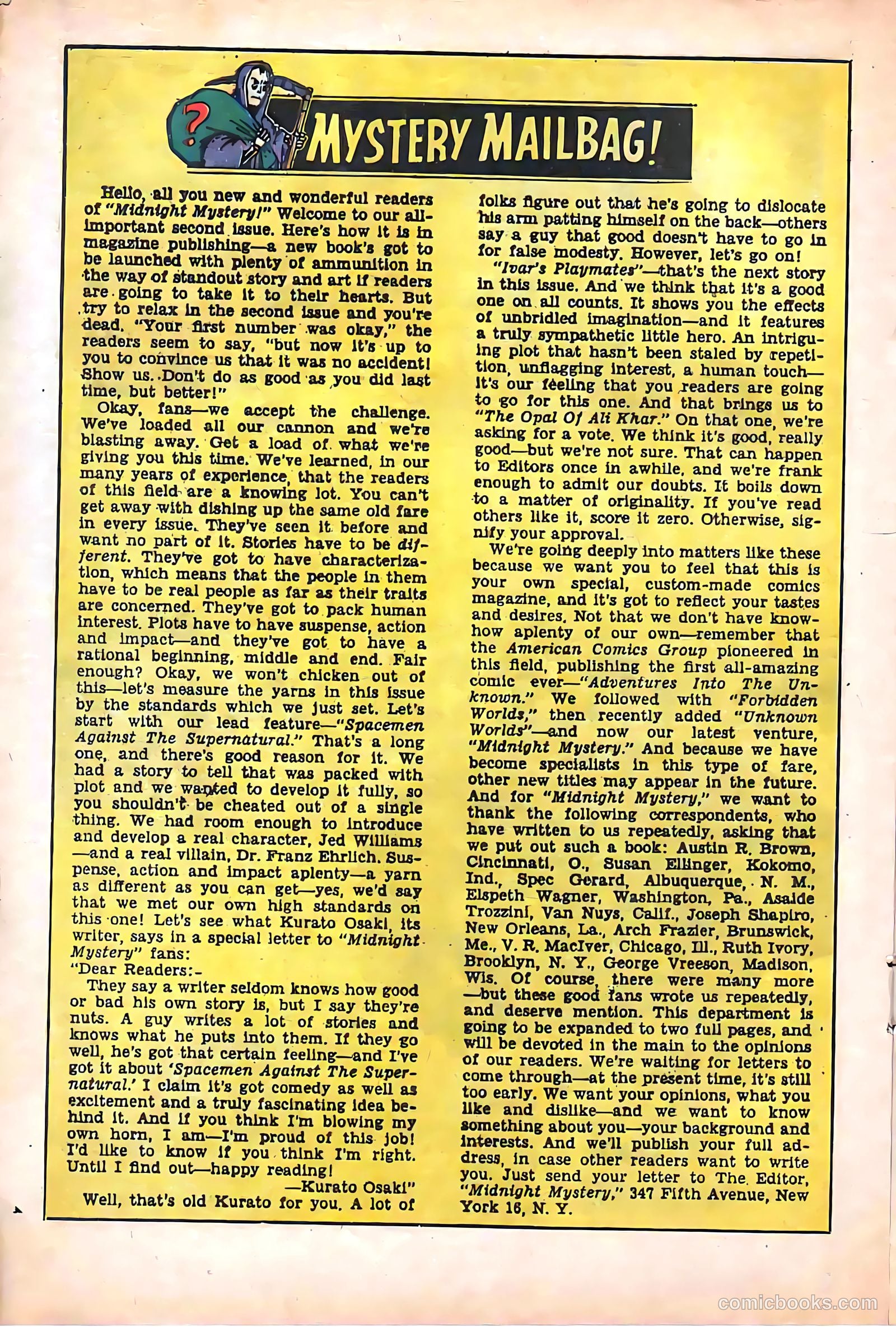 Midnight Mystery #2 (1961) — page 20