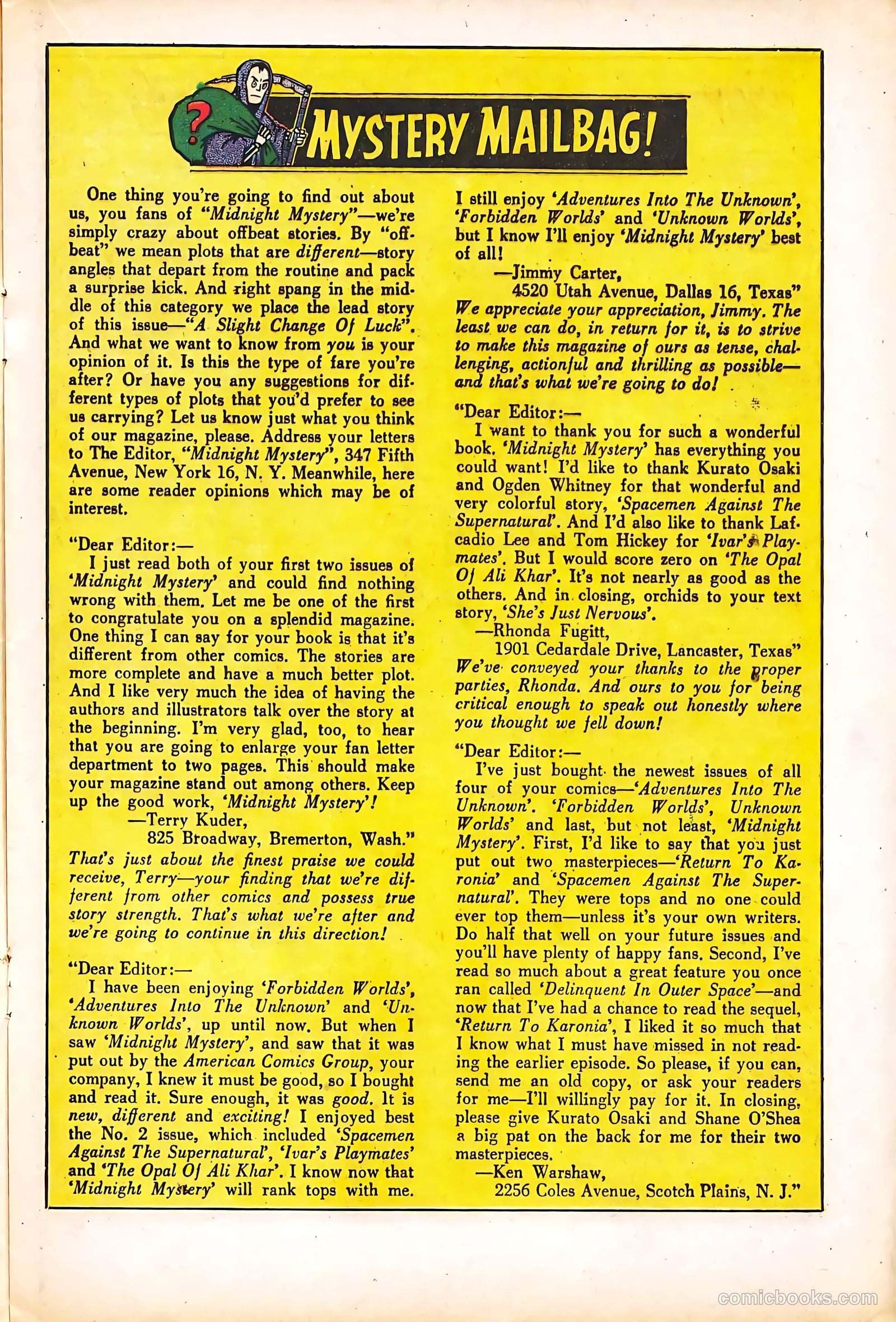 Midnight Mystery #4 (1961) — page 17