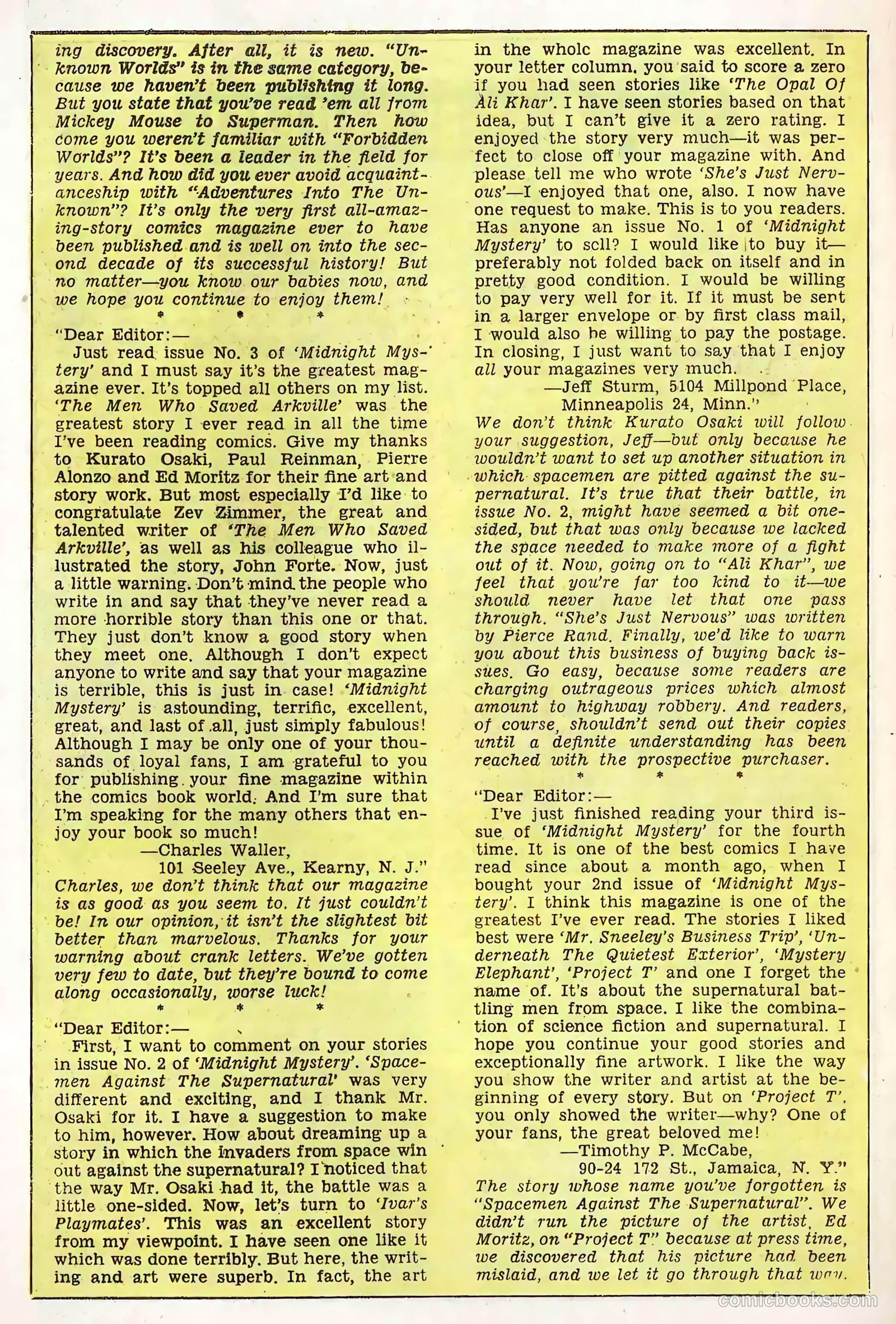 Midnight Mystery #7 (1961) — page 18