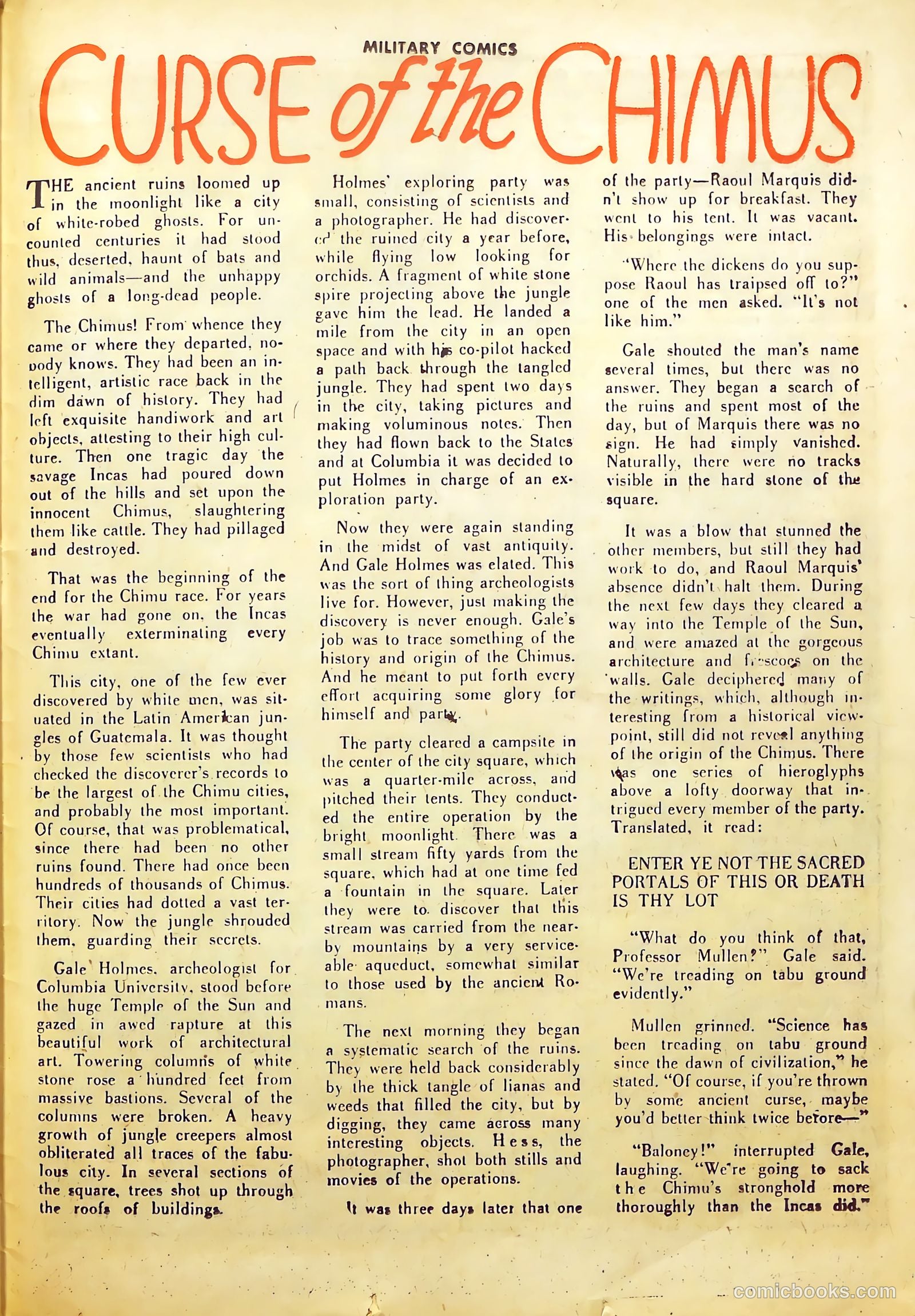 Military Comics #24 (1943) — page 49 of 61