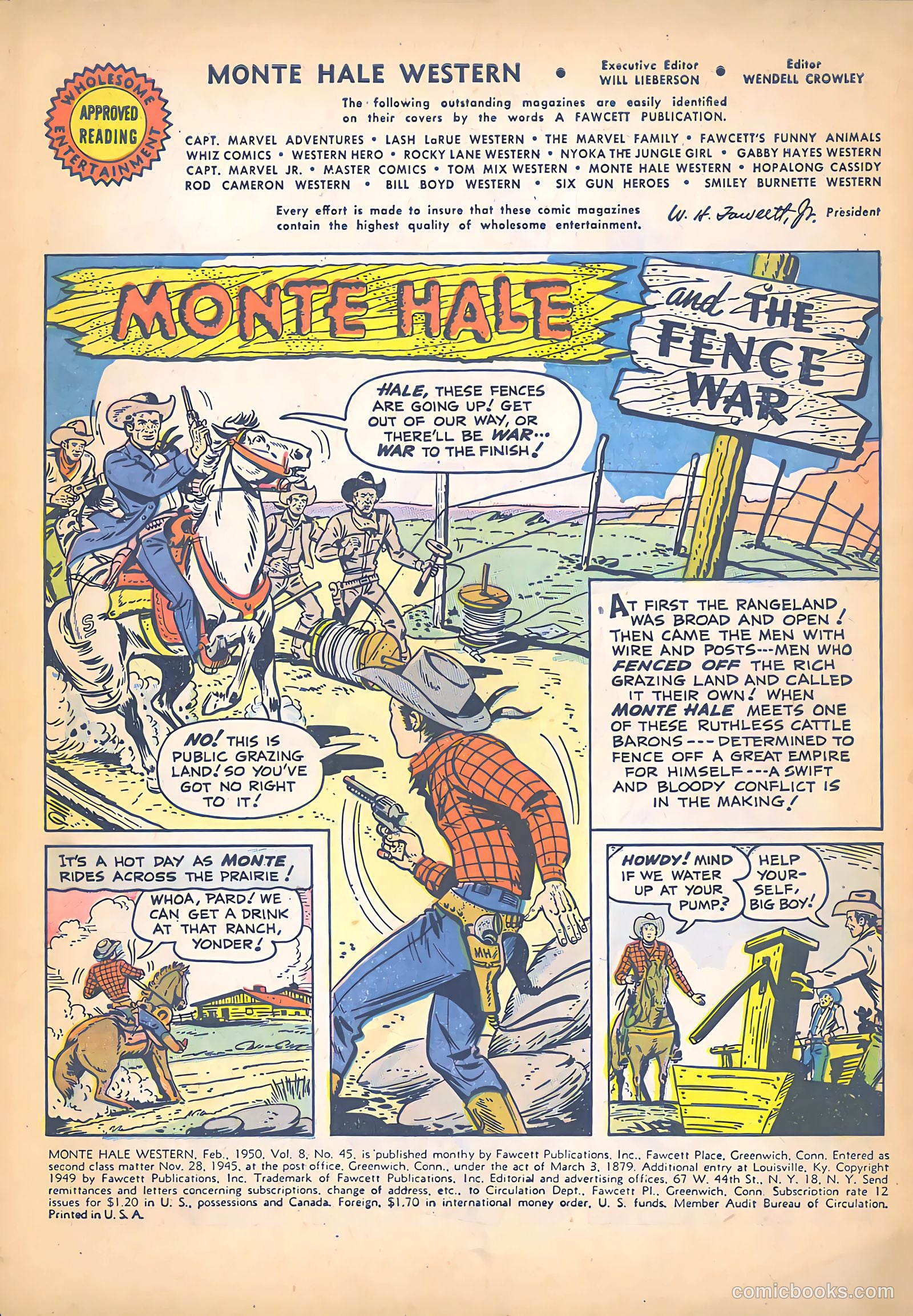 Monte Hale Western #45 (1950) — page 3 of 36