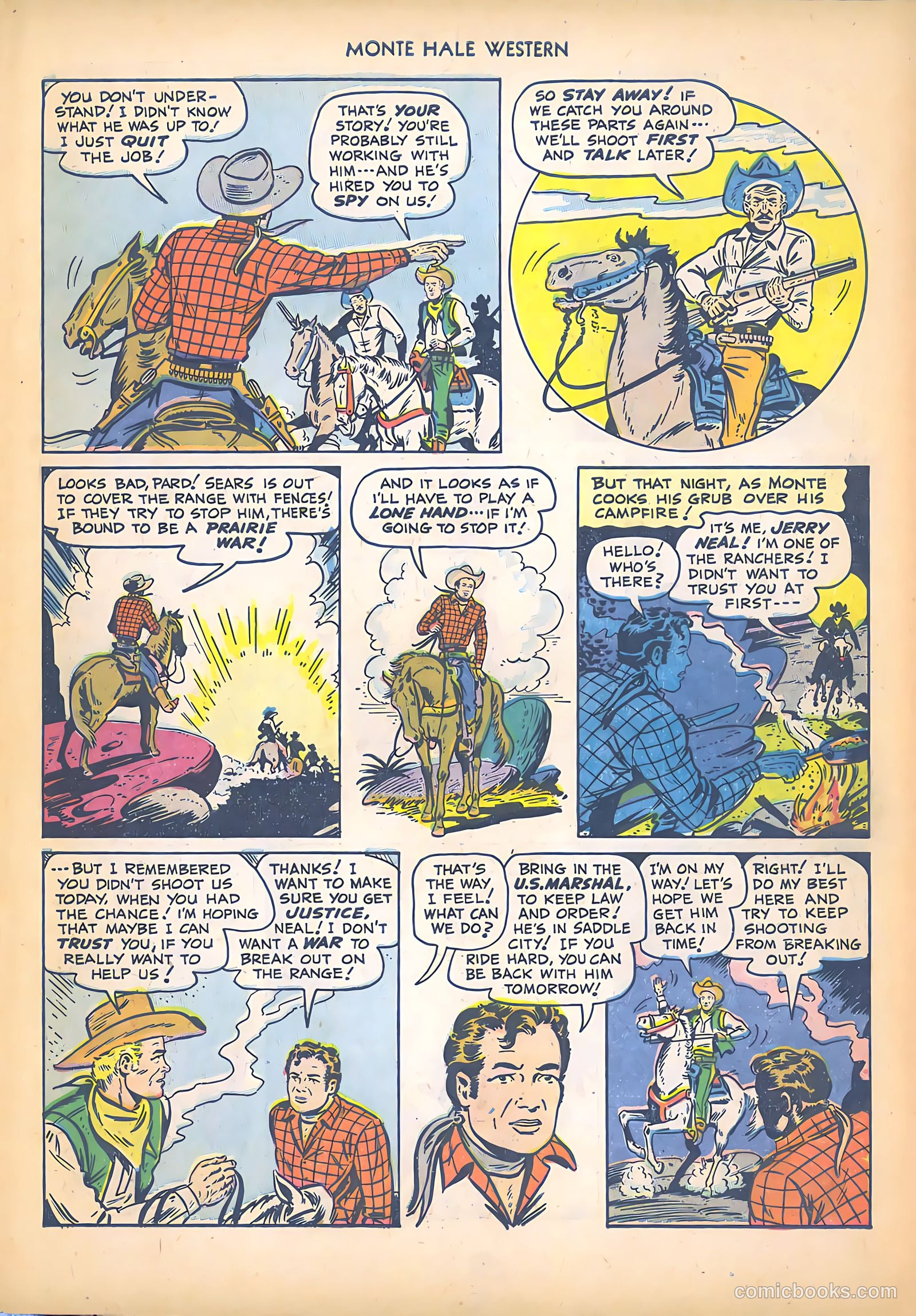 Monte Hale Western #45 (1950) — page 7 of 36