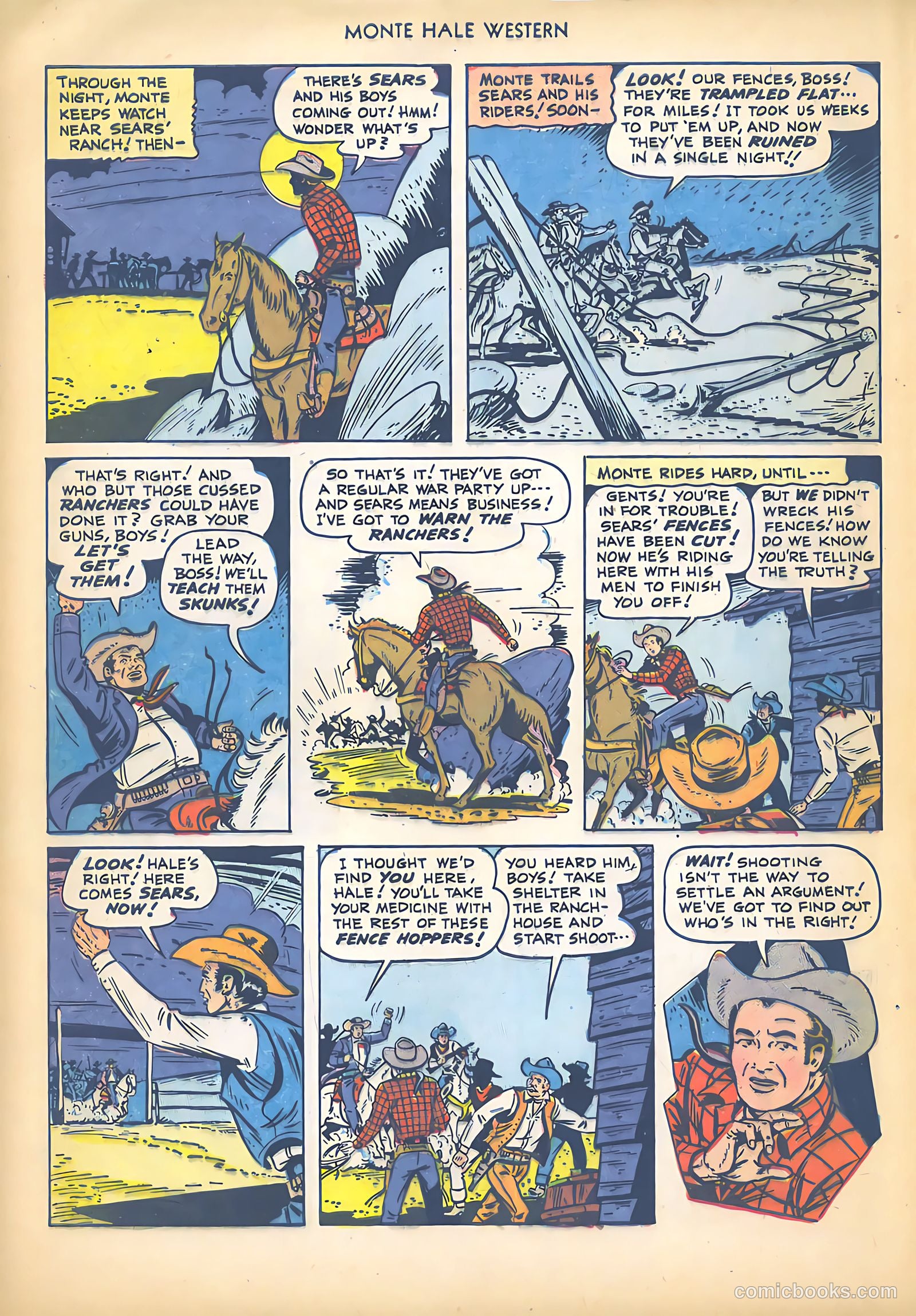 Monte Hale Western #45 (1950) — page 8 of 36