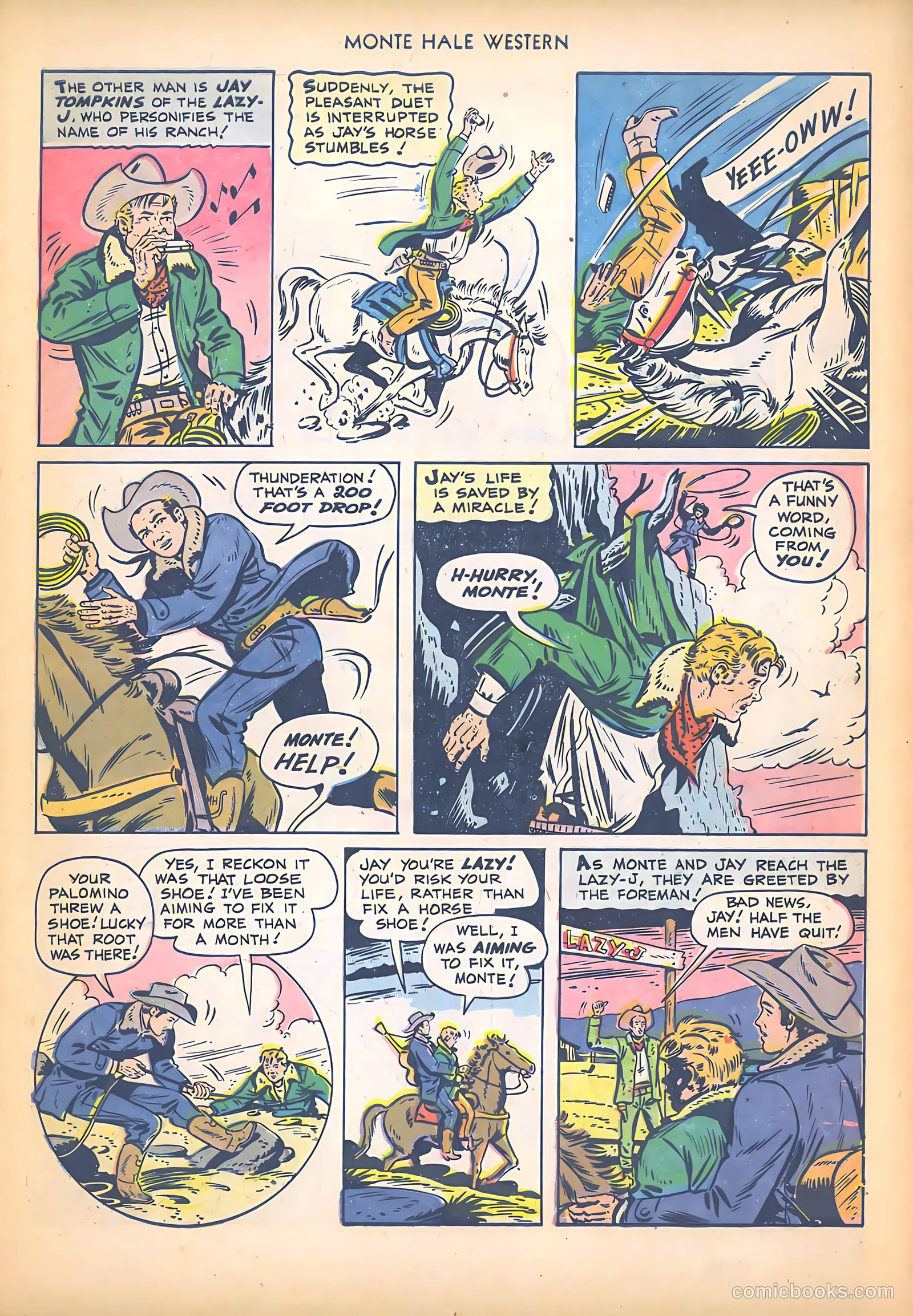 Monte Hale Western #45 (1950) — page 27 of 36