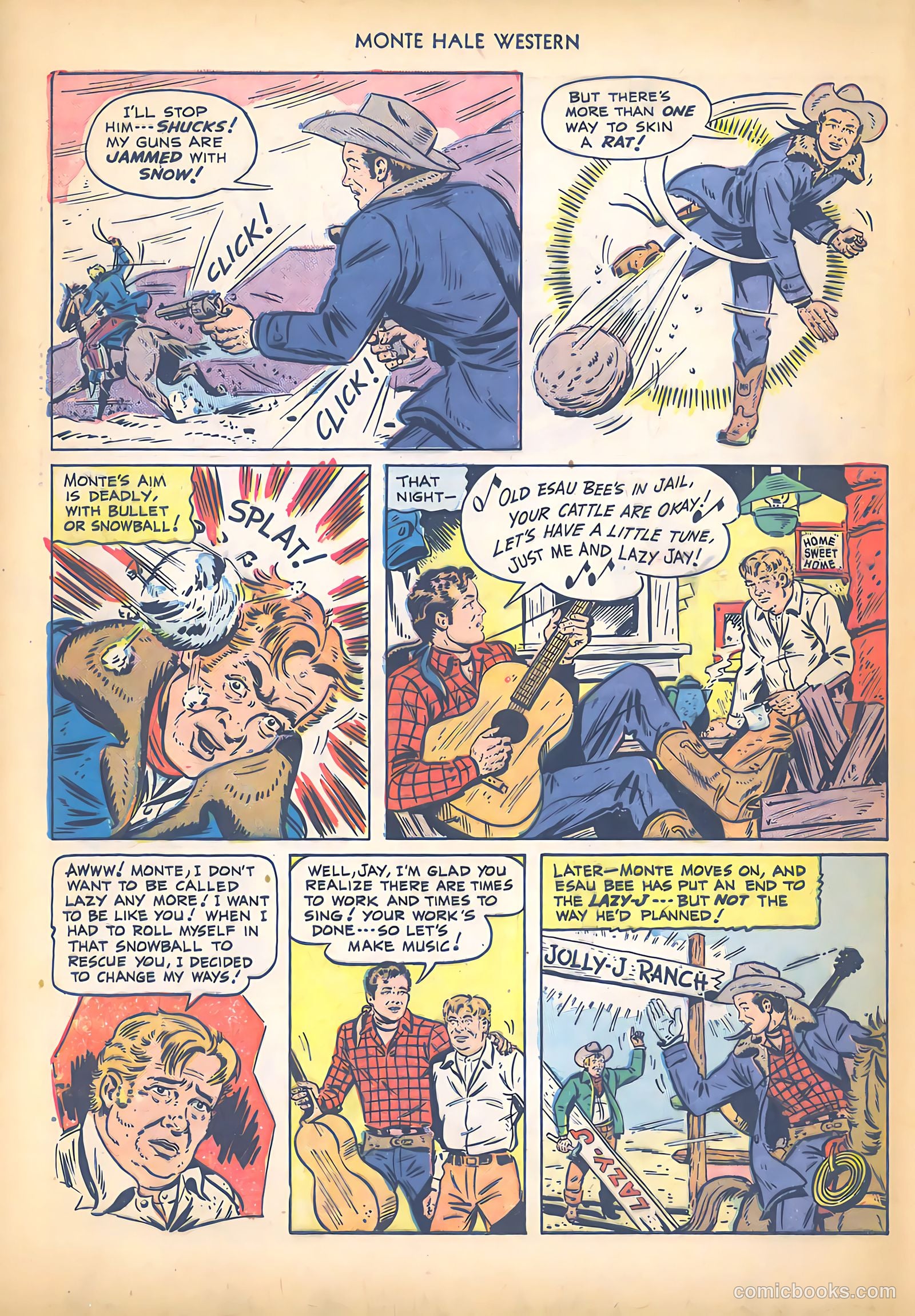 Monte Hale Western #45 (1950) — page 32 of 36