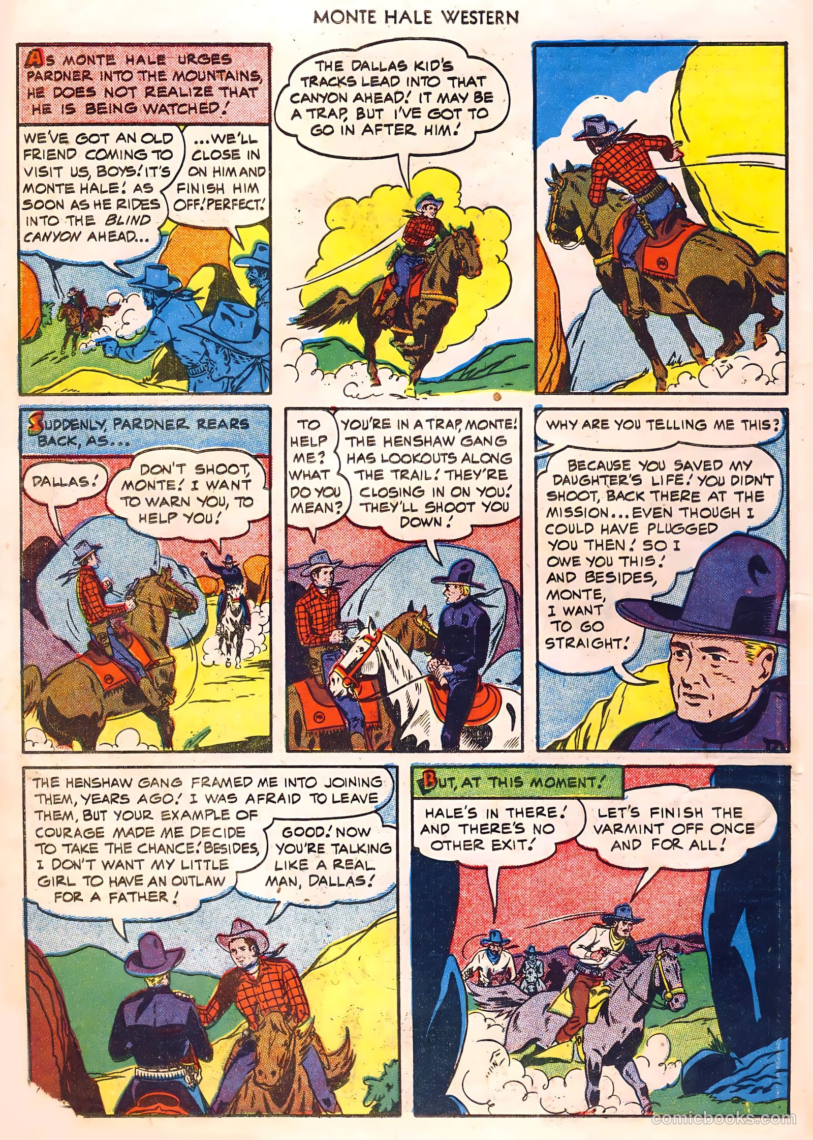 Monte Hale Western #53 (1950) — page 21 of 33