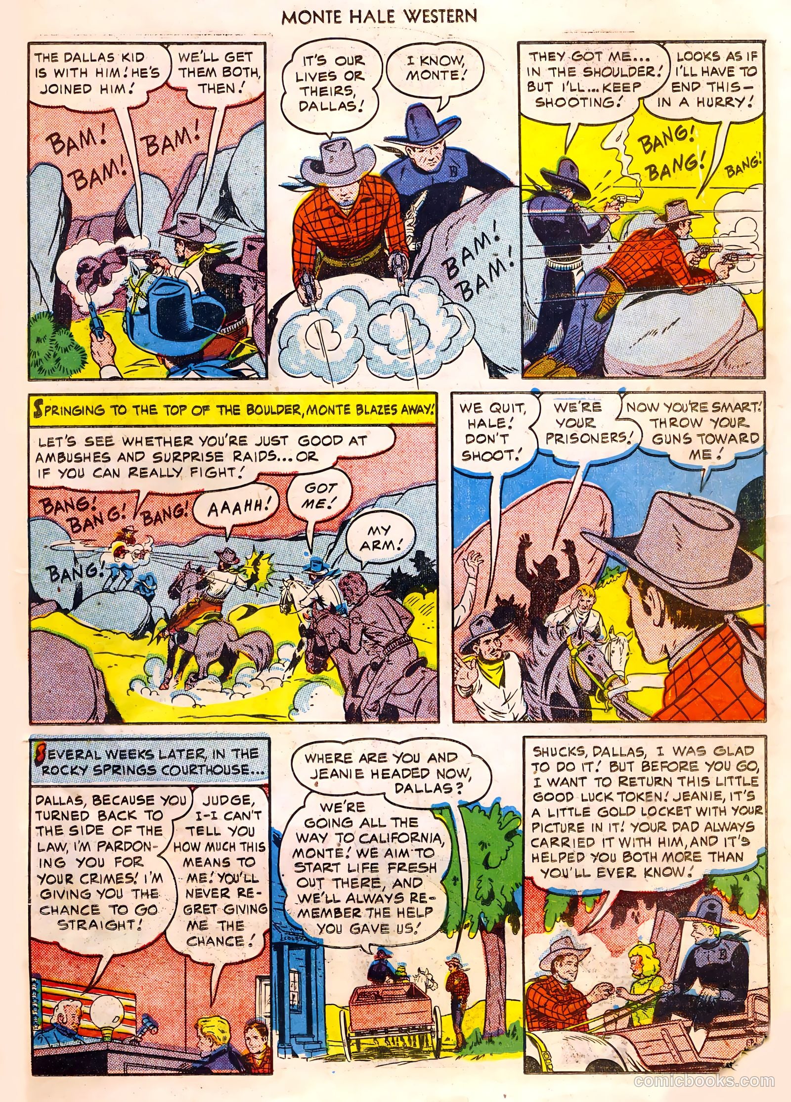 Monte Hale Western #53 (1950) — page 22 of 33