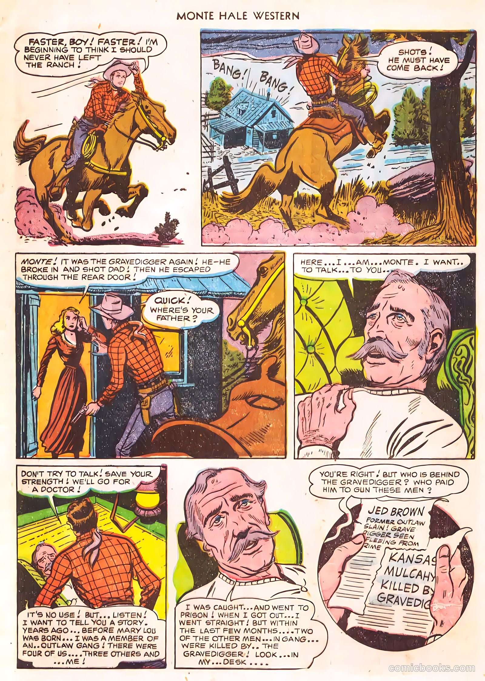 Monte Hale Western #56 (1951) — page 8 of 49