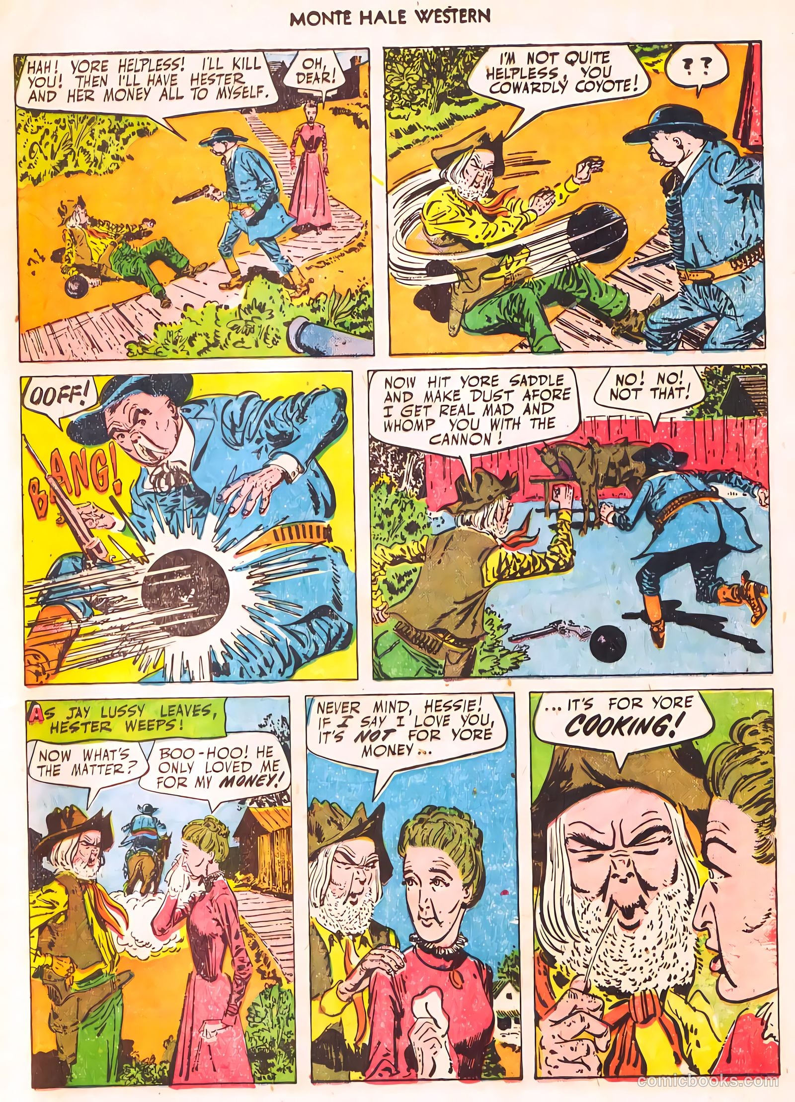 Monte Hale Western #56 (1951) — page 16 of 49