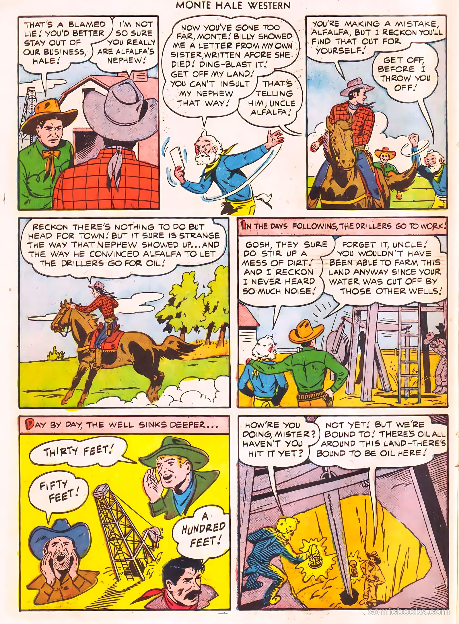 Monte Hale Western #56 (1951) — page 21 of 49