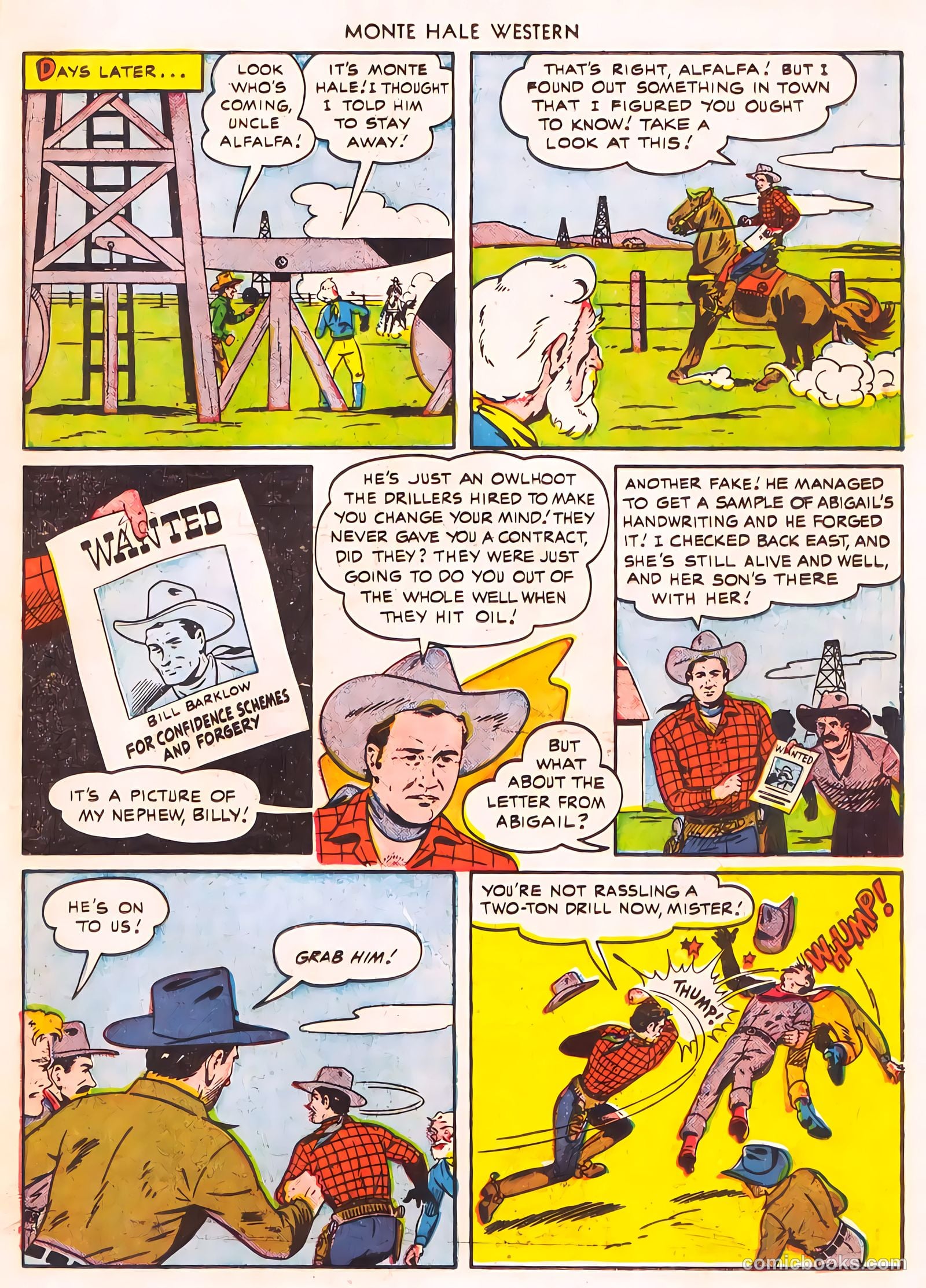 Monte Hale Western #56 (1951) — page 22 of 49