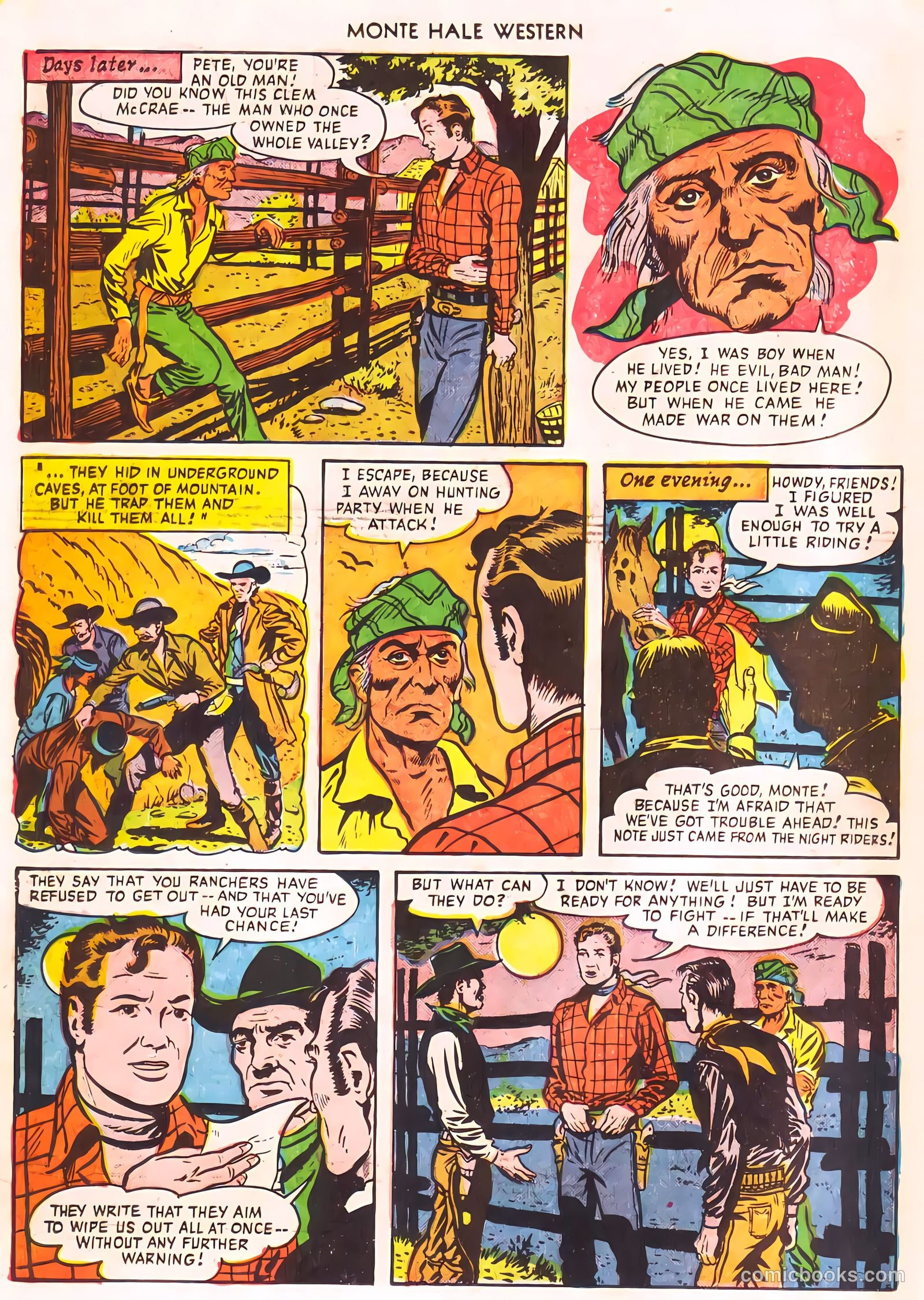 Monte Hale Western #56 (1951) — page 29 of 49