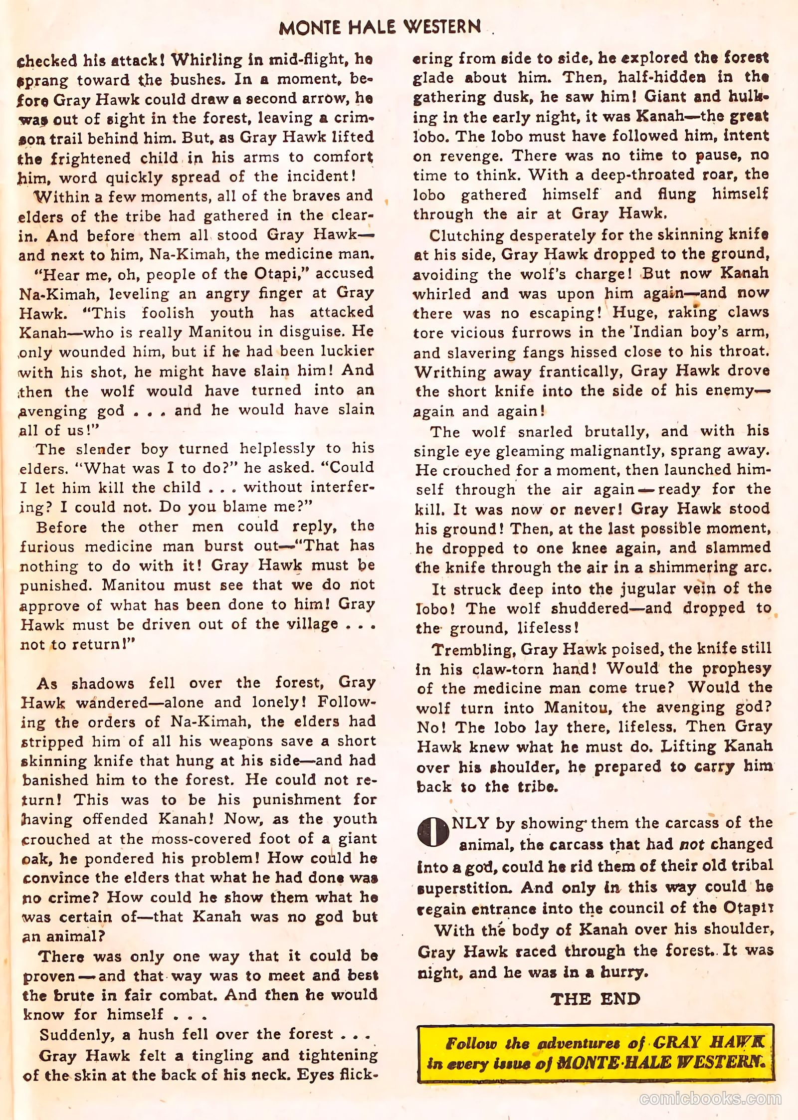 Monte Hale Western #56 (1951) — page 36 of 49
