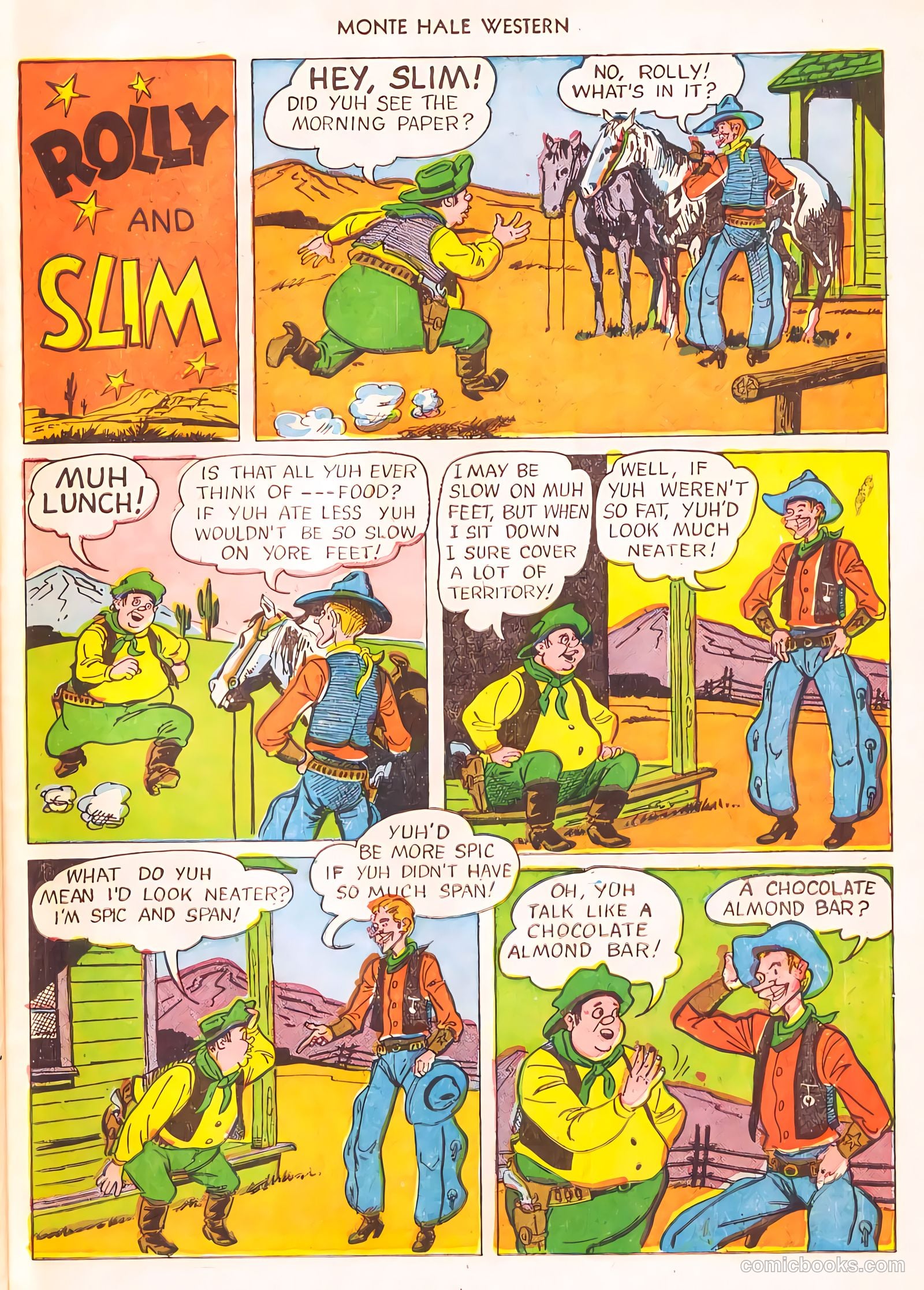 Monte Hale Western #56 (1951) — page 38 of 49