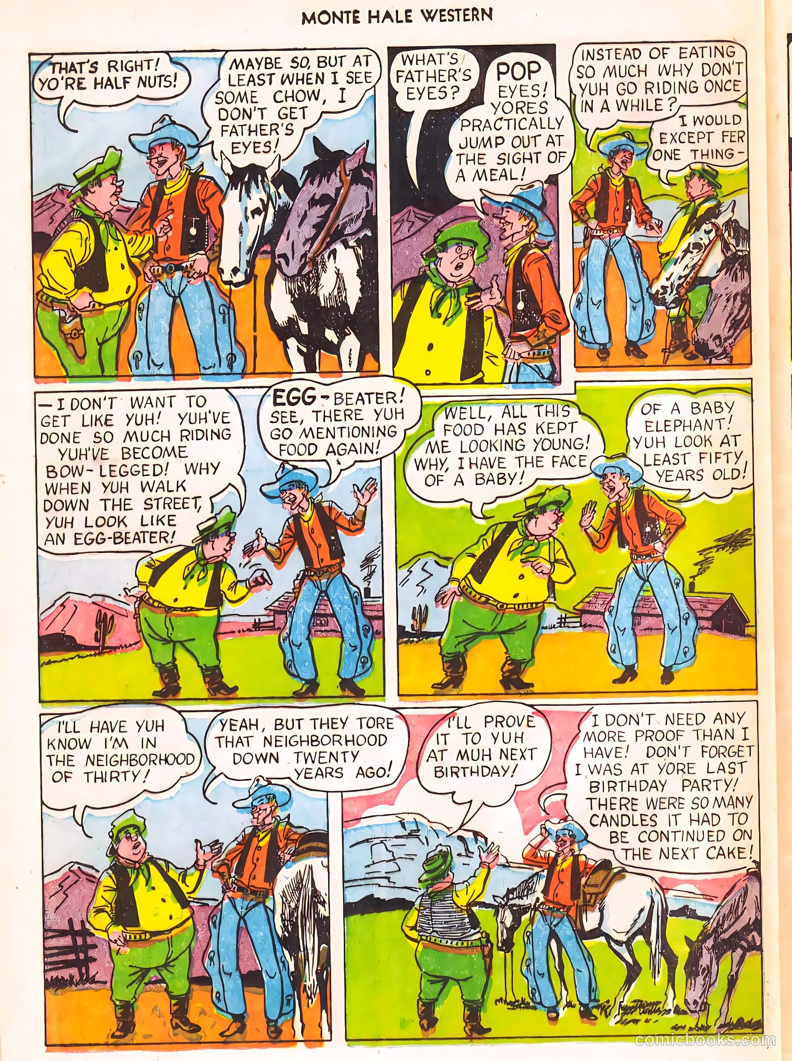 Monte Hale Western #56 (1951) — page 39 of 49