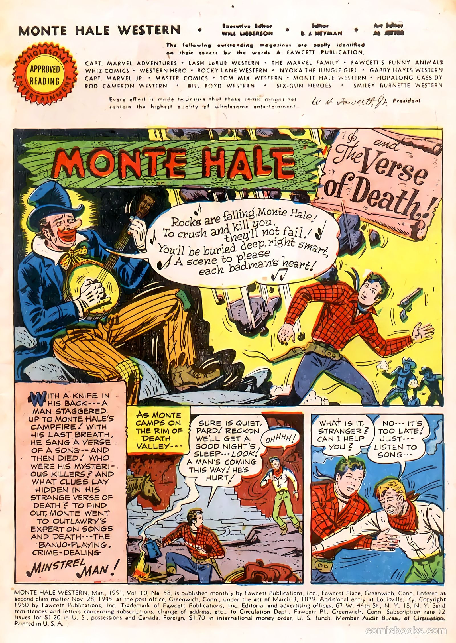 Monte Hale Western #58 (1951) — page 2 of 49
