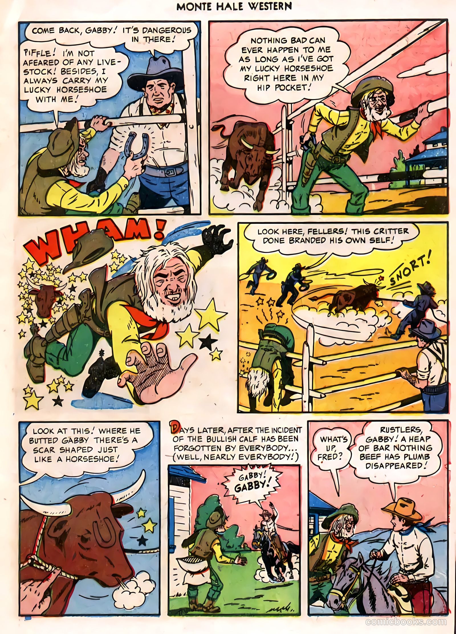 Monte Hale Western #58 (1951) — page 16 of 49