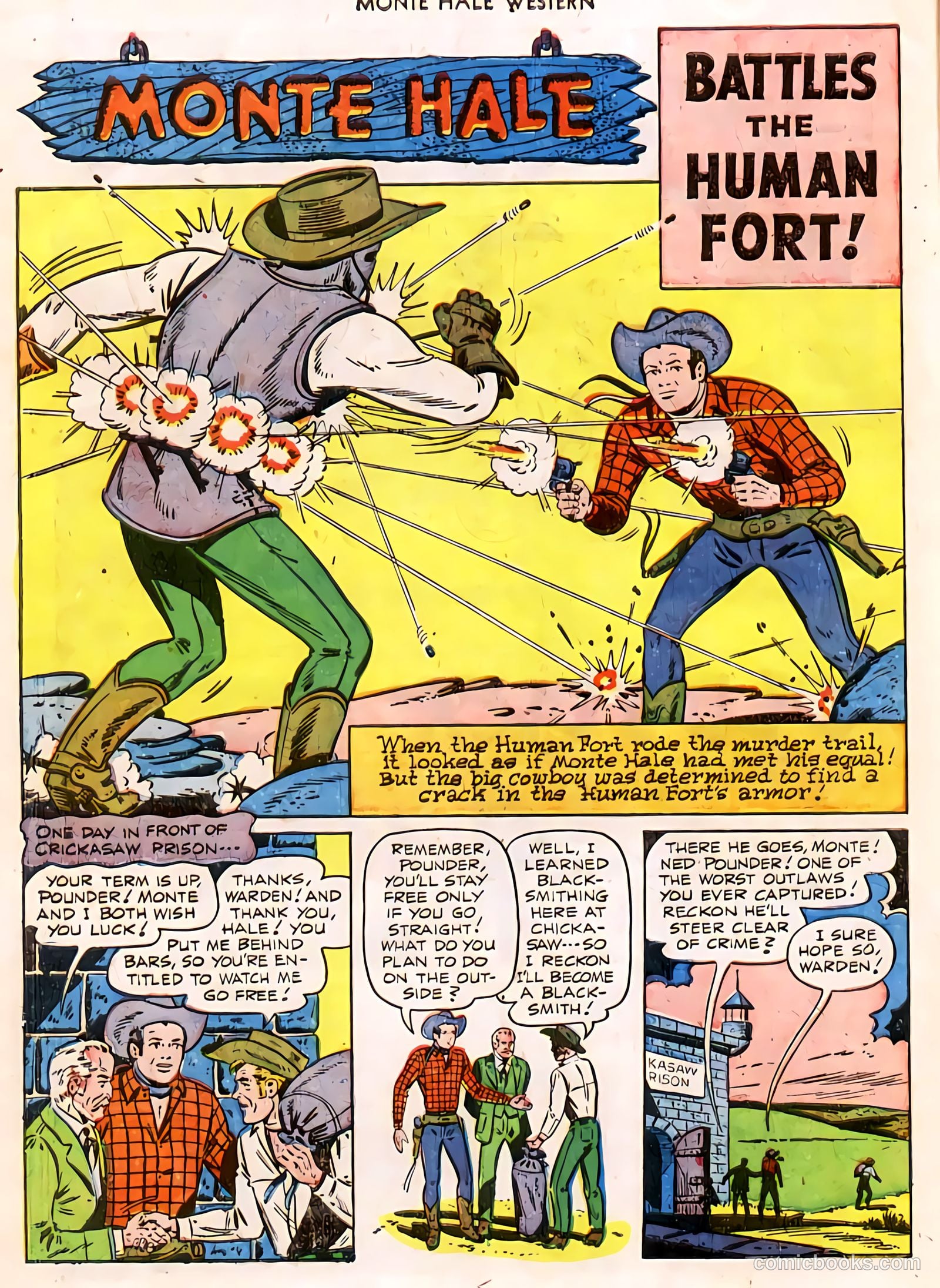 Monte Hale Western #58 (1951) — page 21 of 49