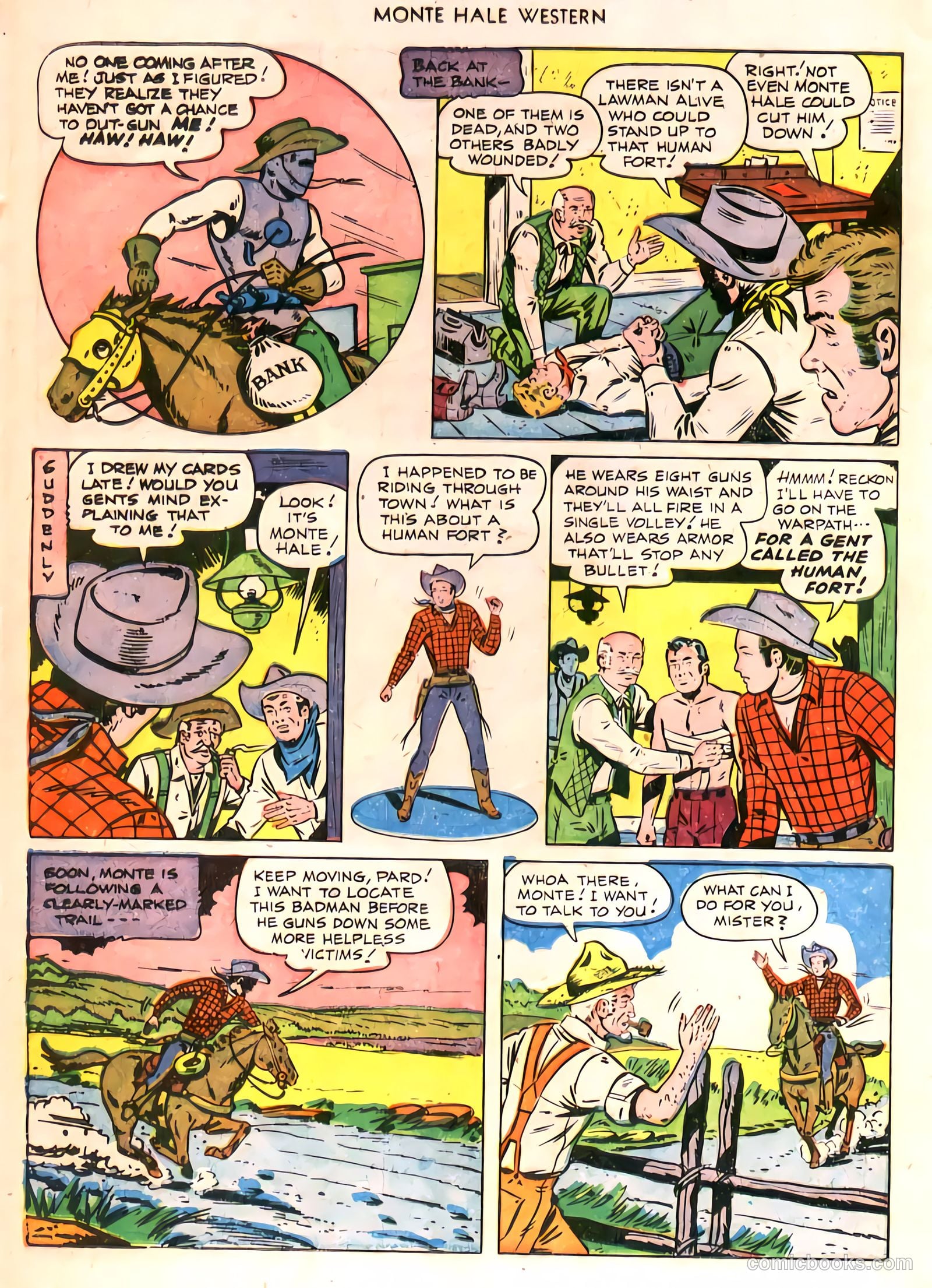 Monte Hale Western #58 (1951) — page 23 of 49