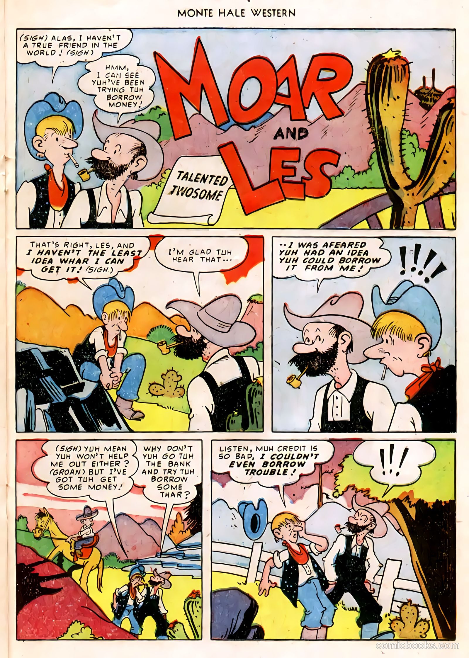 Monte Hale Western #58 (1951) — page 28 of 49