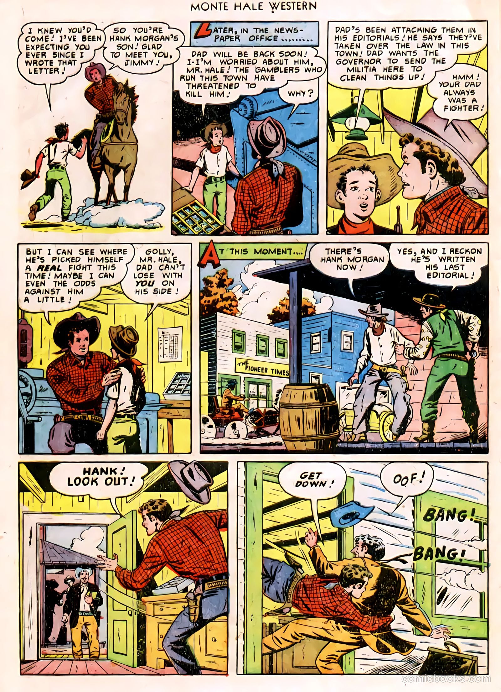 Monte Hale Western #58 (1951) — page 31 of 49