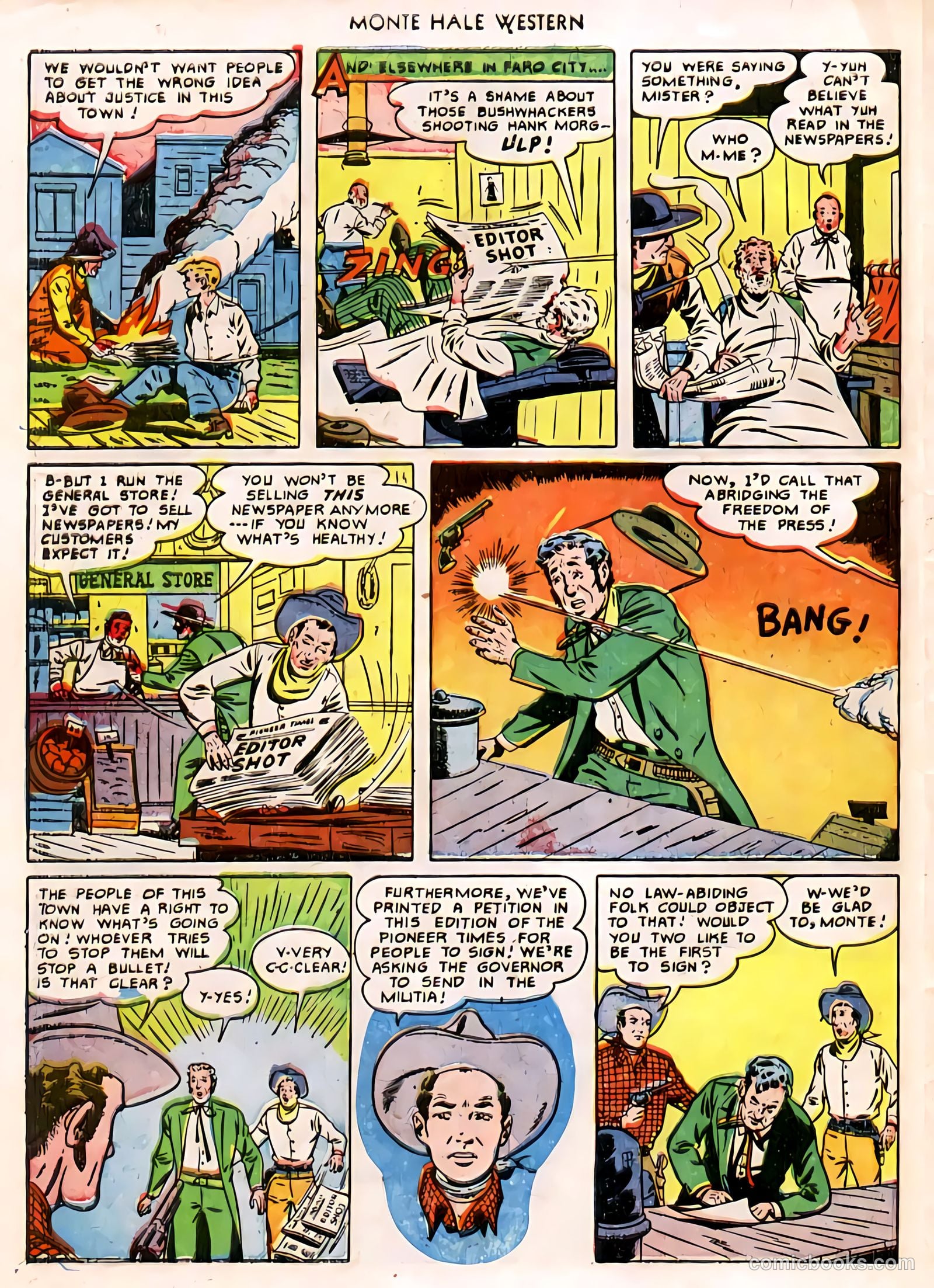 Monte Hale Western #58 (1951) — page 33 of 49