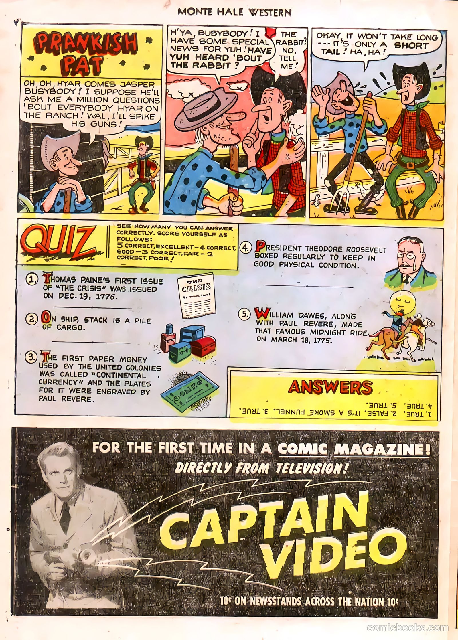 Monte Hale Western #58 (1951) — page 37 of 49