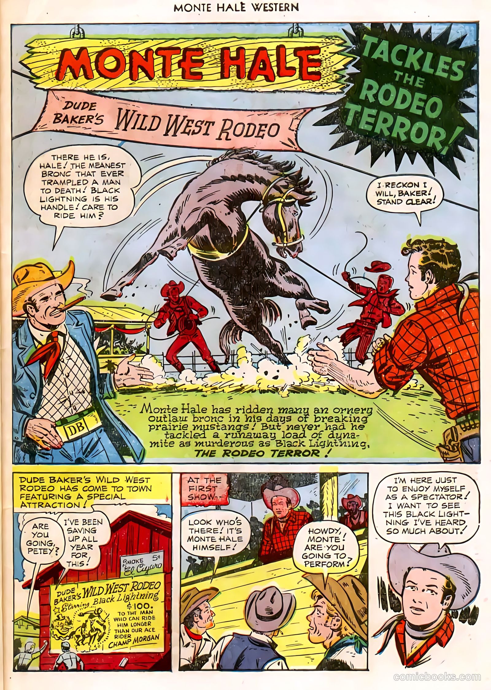 Monte Hale Western #58 (1951) — page 42 of 49