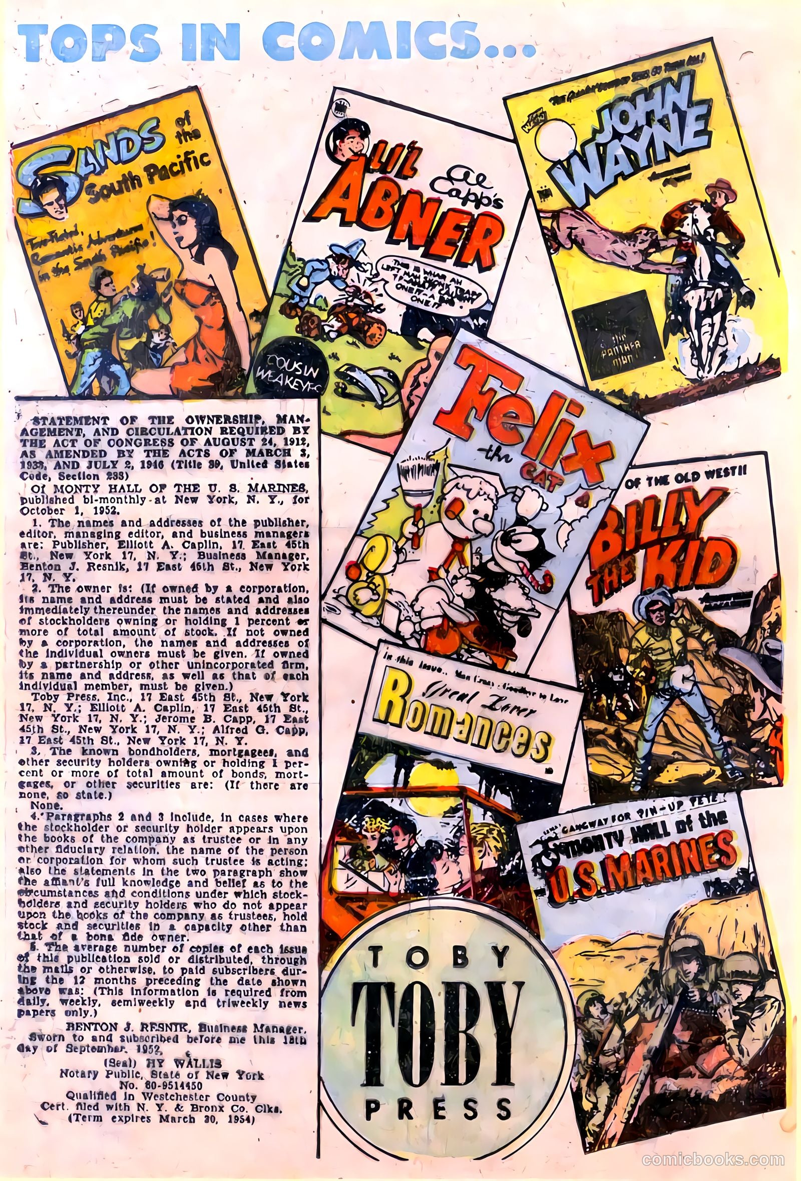 Monty Hall of the U.S. Marines #11 (1953) — page 19