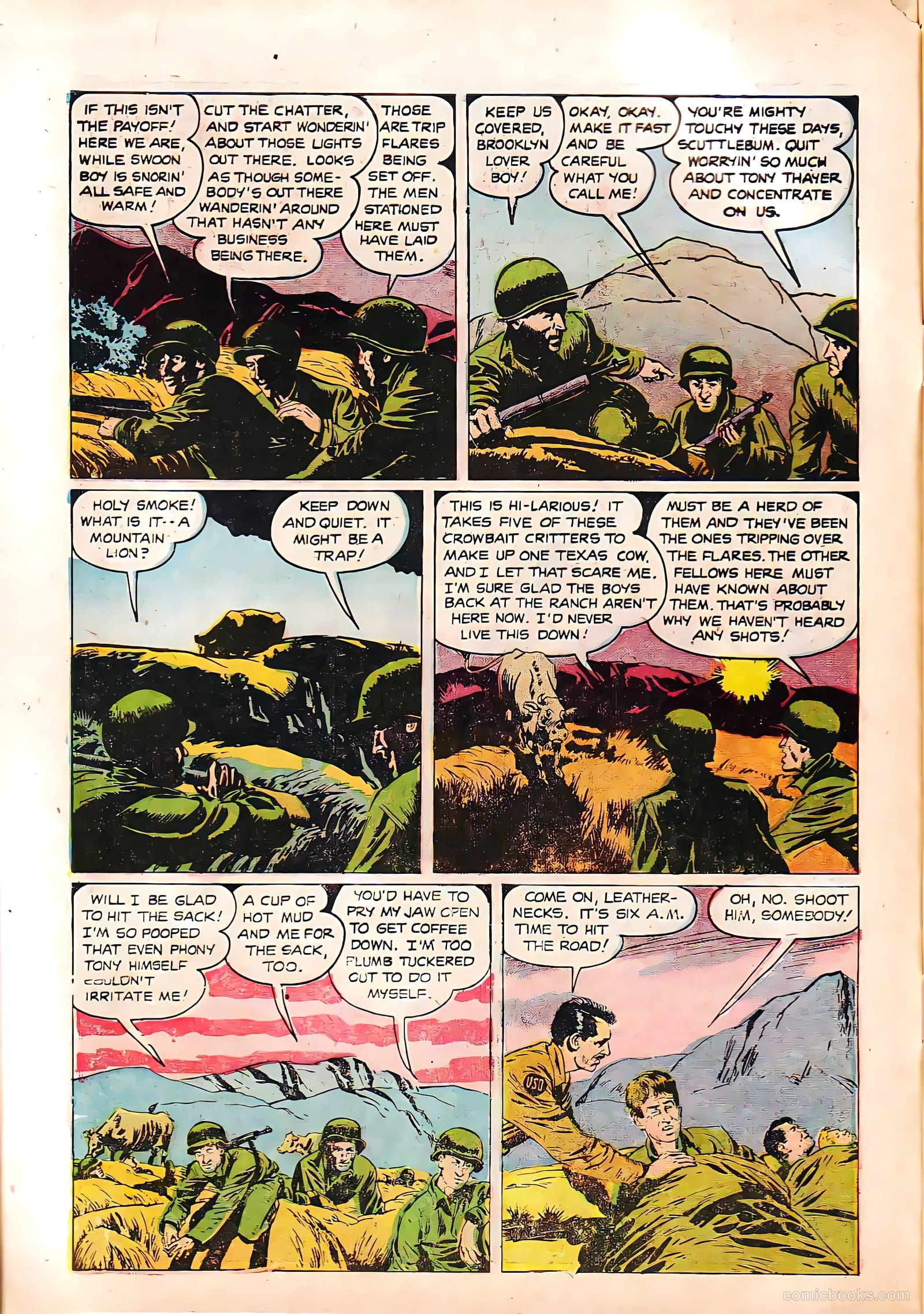 Monty Hall of the U.S. Marines #4 (1952) — page 6