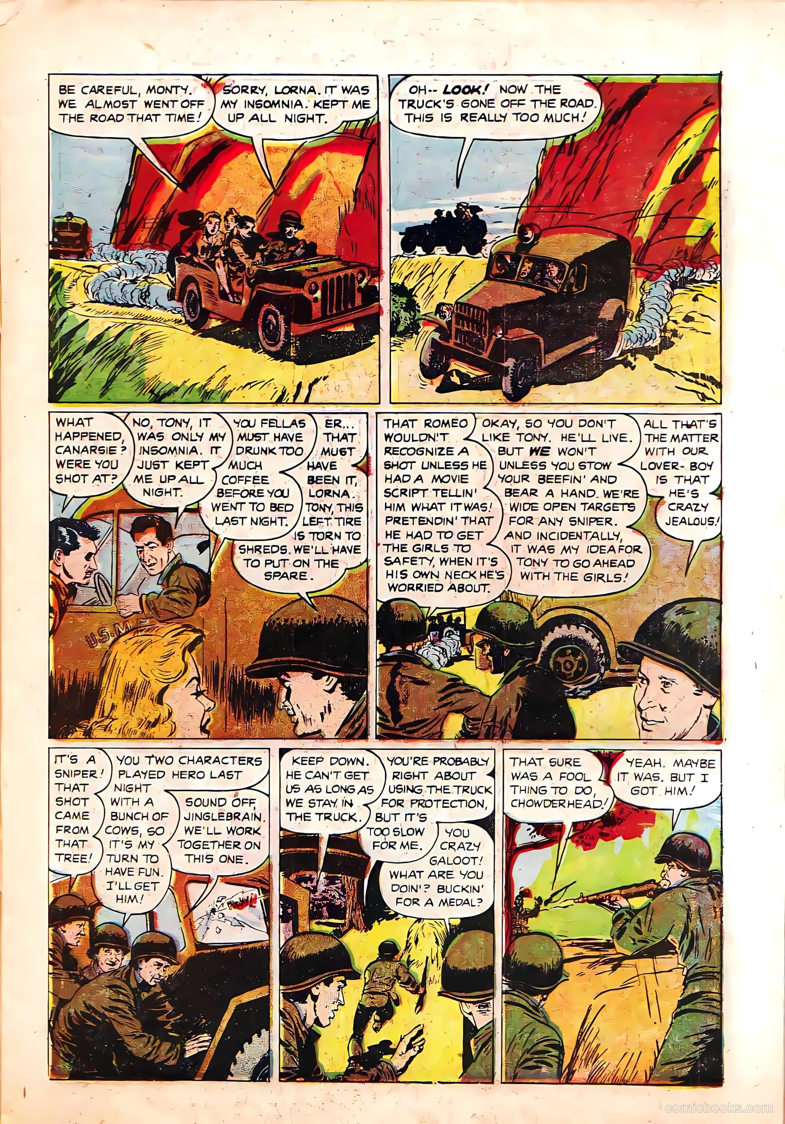 Monty Hall of the U.S. Marines #4 (1952) — page 7