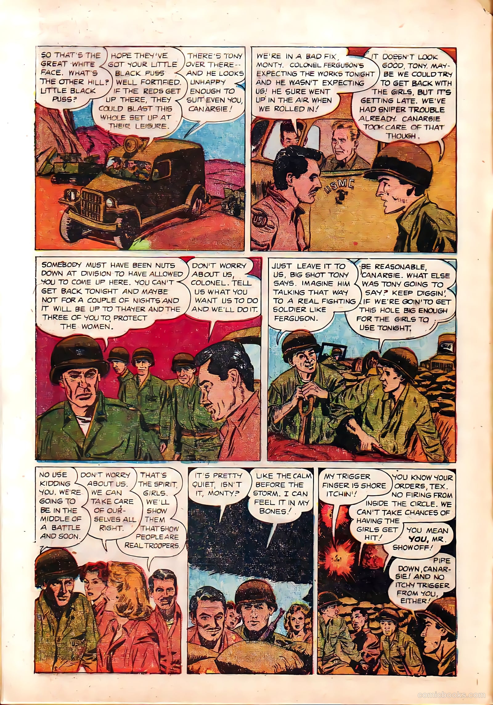 Monty Hall of the U.S. Marines #4 (1952) — page 8