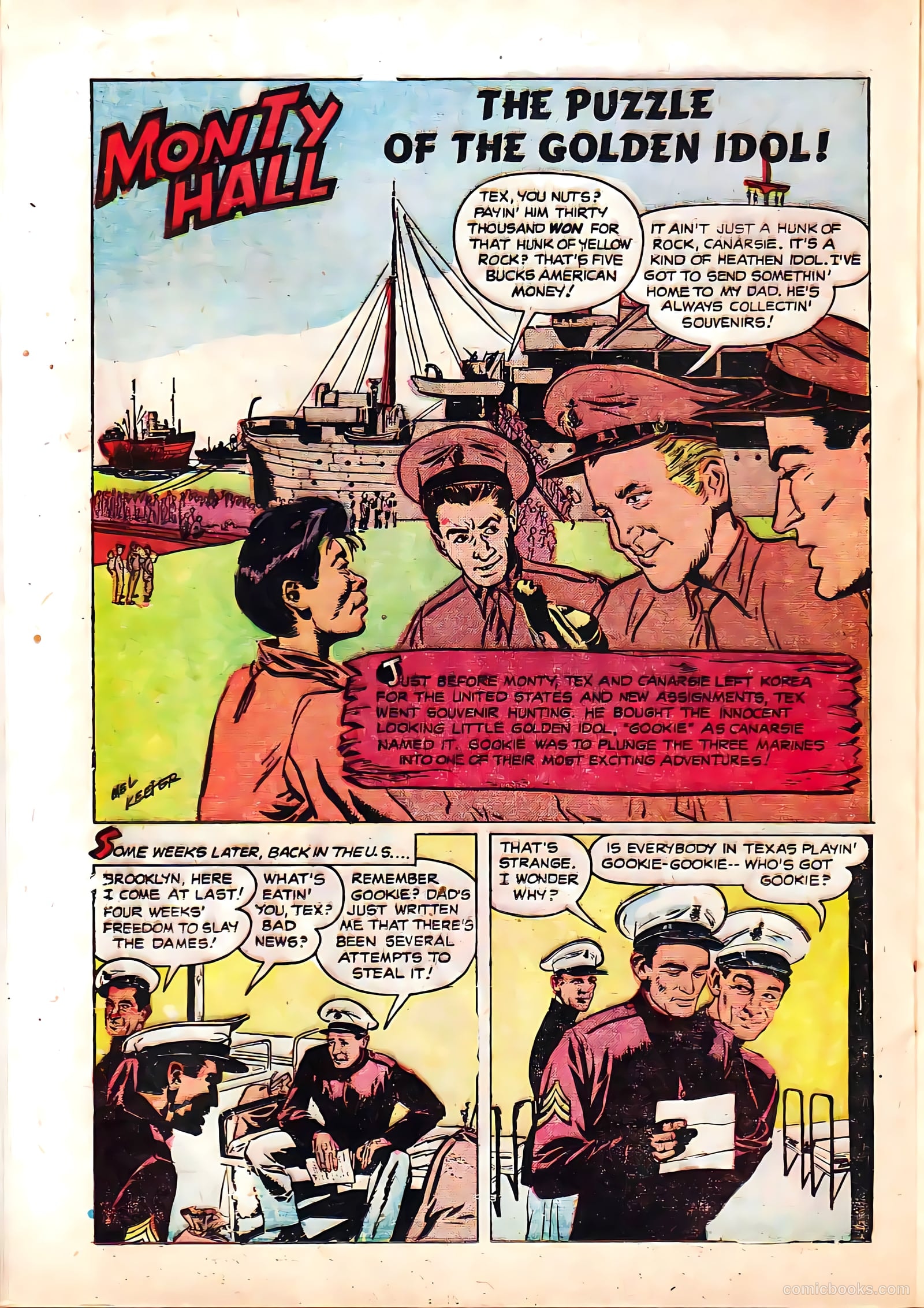 Monty Hall of the U.S. Marines #4 (1952) — page 20