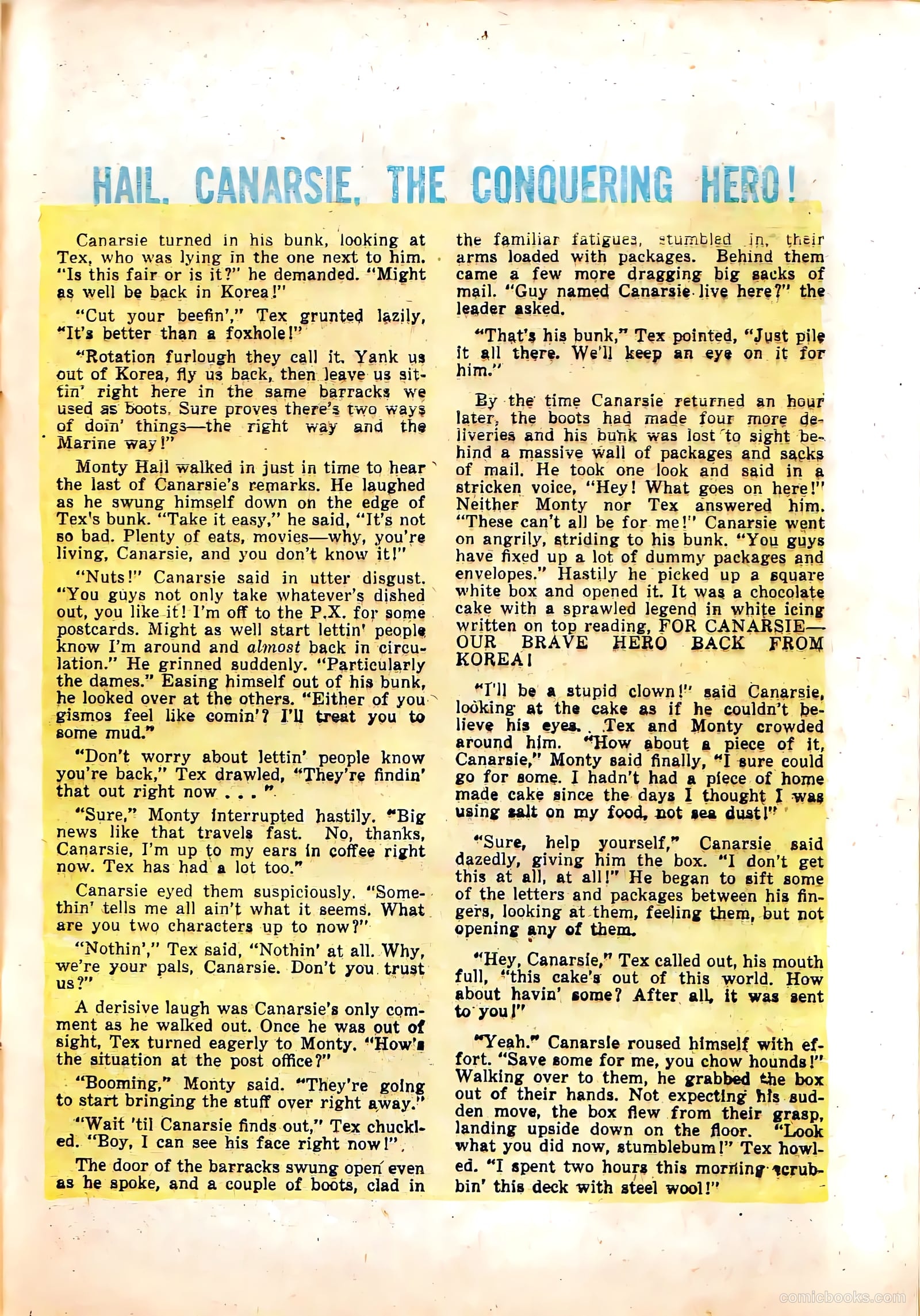 Monty Hall of the U.S. Marines #4 (1952) — page 29