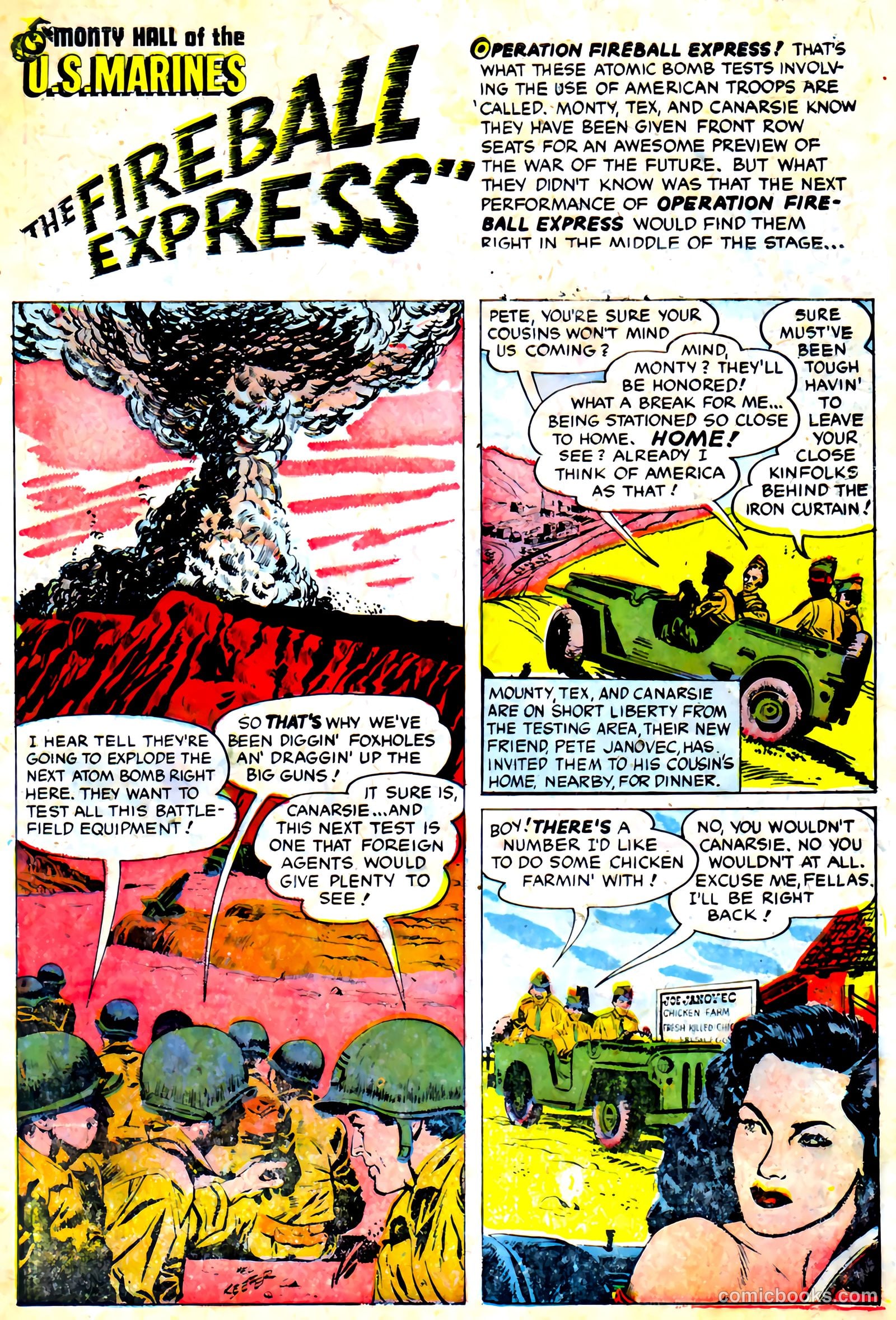 Monty Hall of the U.S. Marines #7 (1952) — page 3