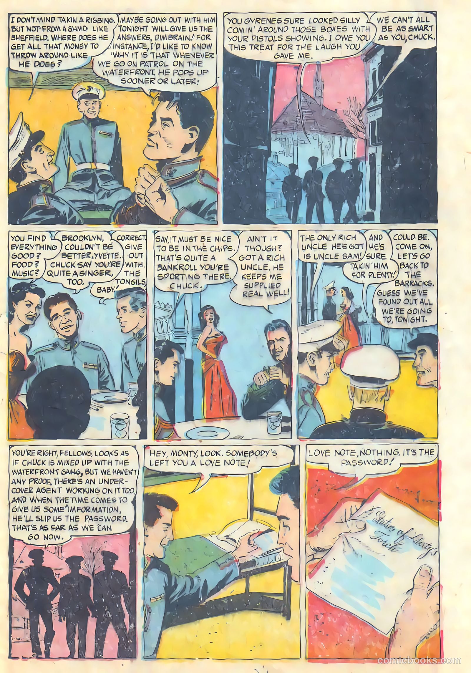 Monty Hall of the U.S. Marines #9 (1952) — page 21