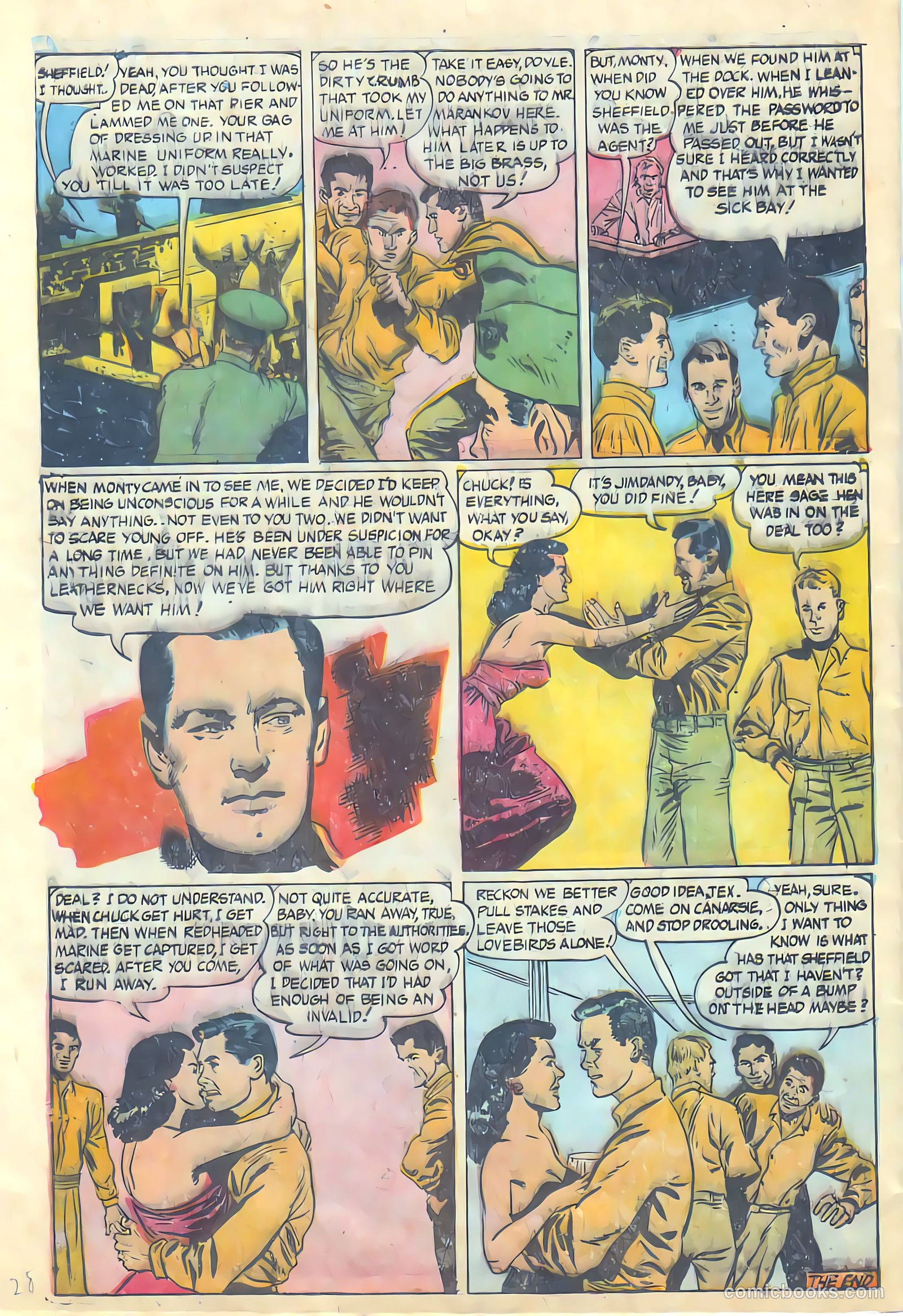 Monty Hall of the U.S. Marines #9 (1952) — page 28