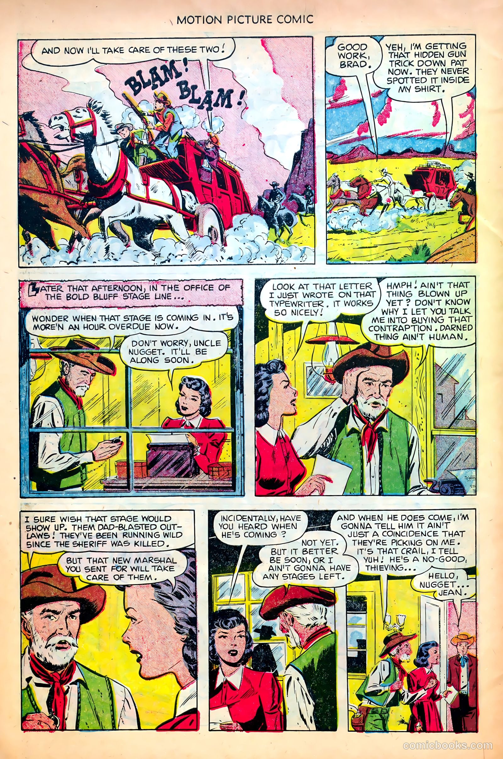 Motion Picture Comics #107 (1951) — page 6 of 36