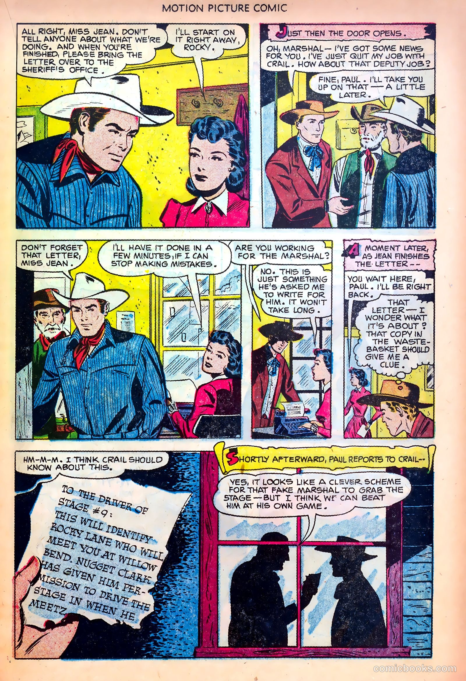 Motion Picture Comics #107 (1951) — page 19 of 36