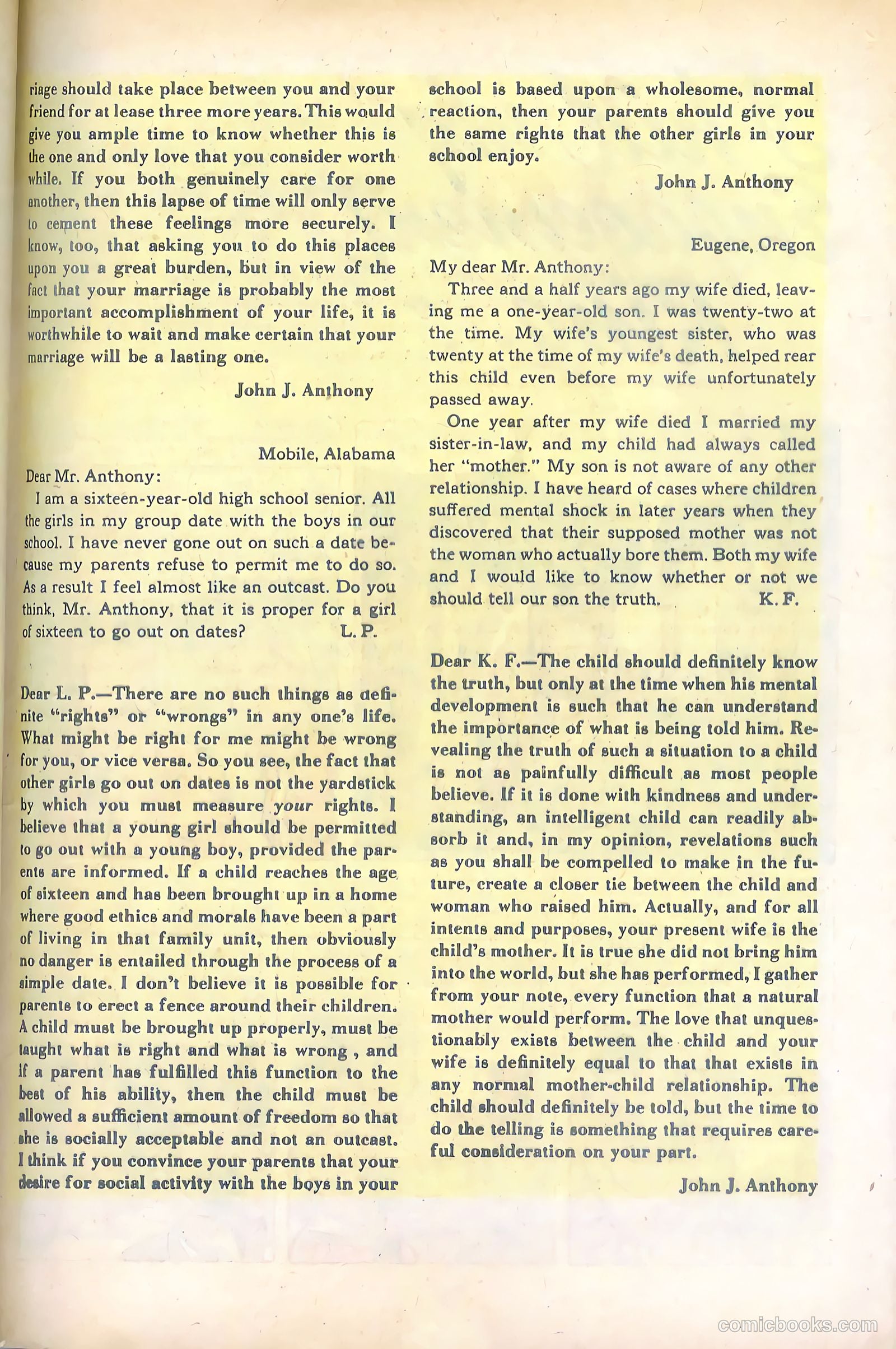 Mr. Anthony's Love Clinic #3 (1950, Hillman) — page 41 of 52