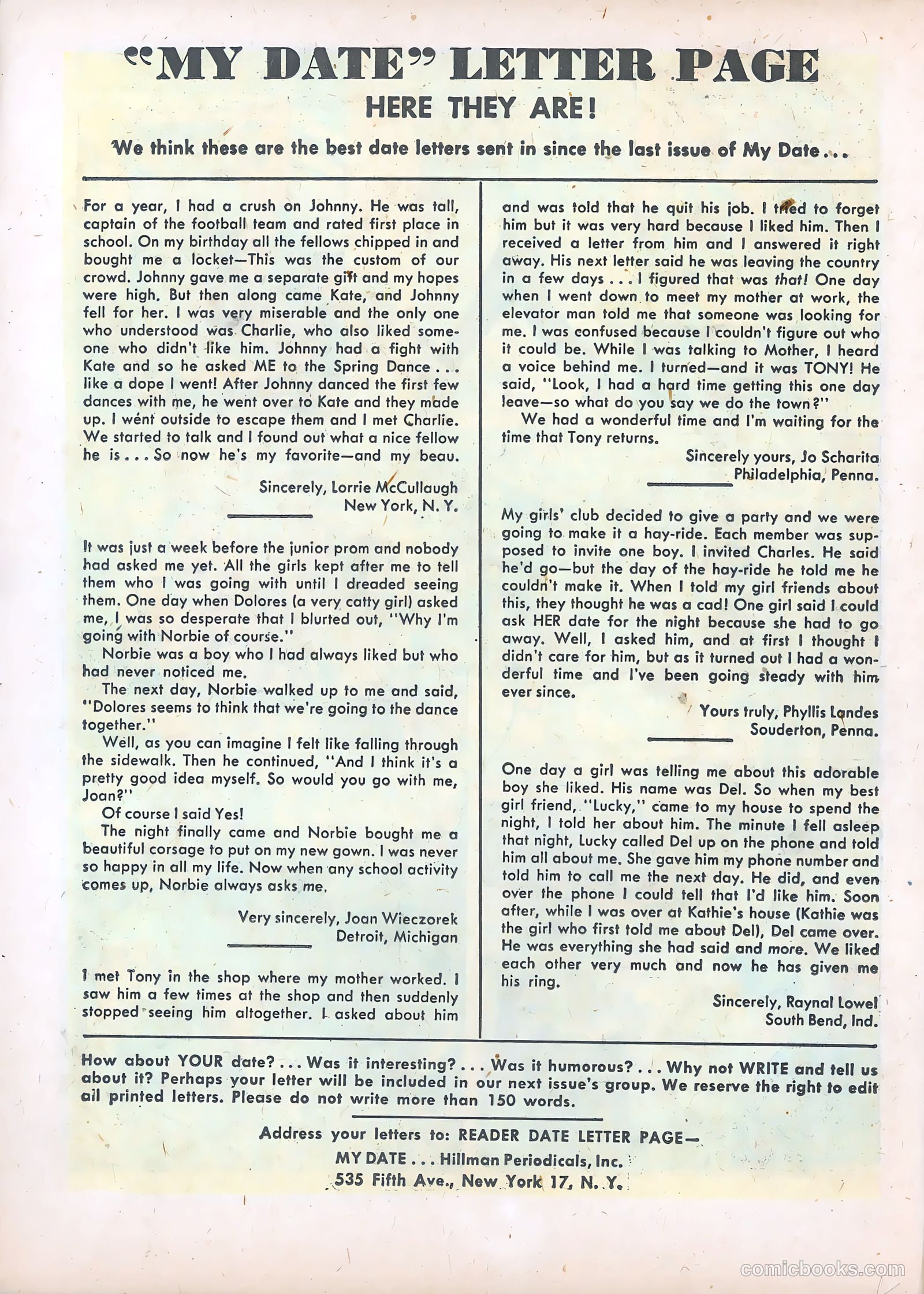 My Date Comics #4 (1948, Hillman) — page 20 of 53