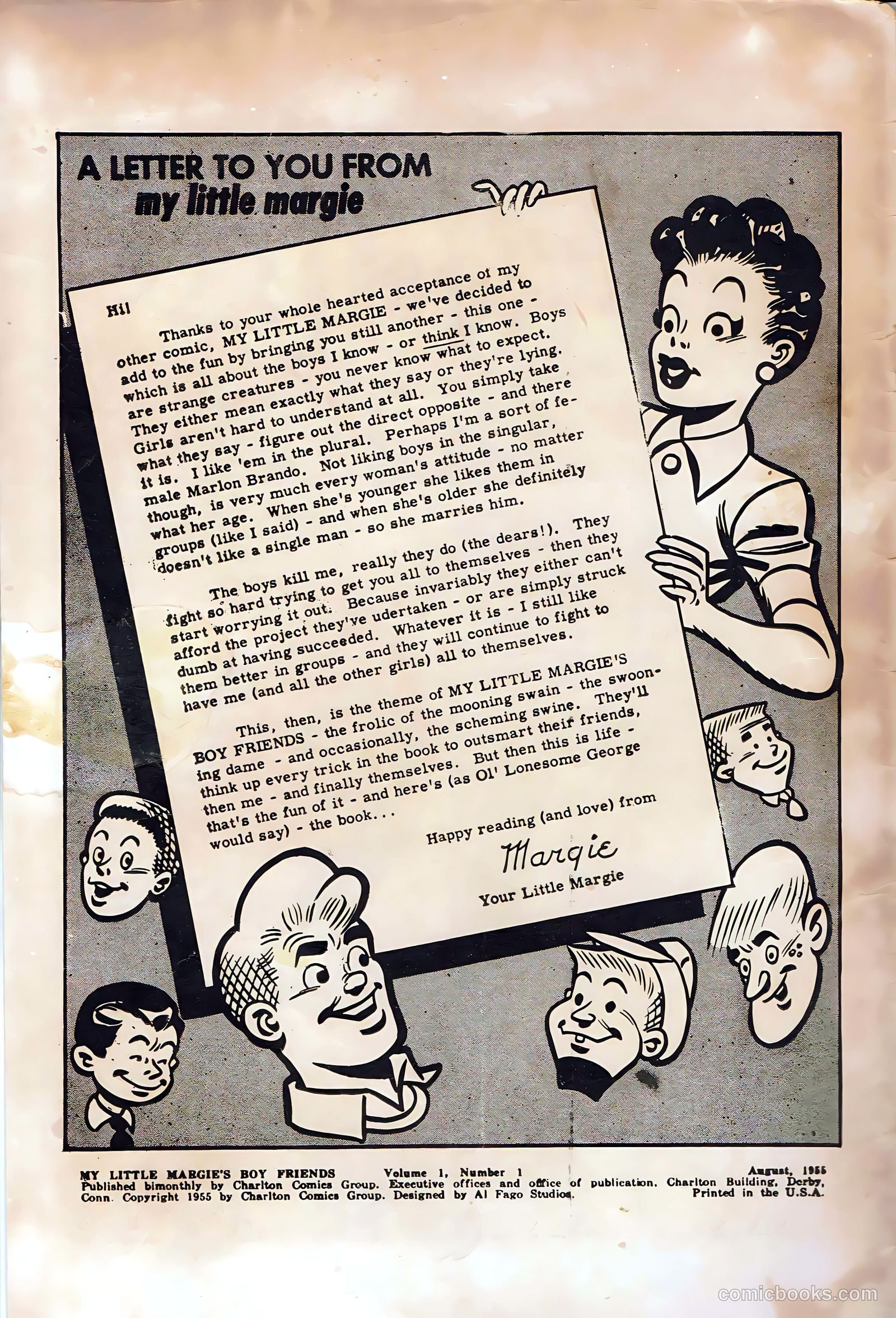 My Little Margie's Boy Friends #1 (1955) — page 2 of 36