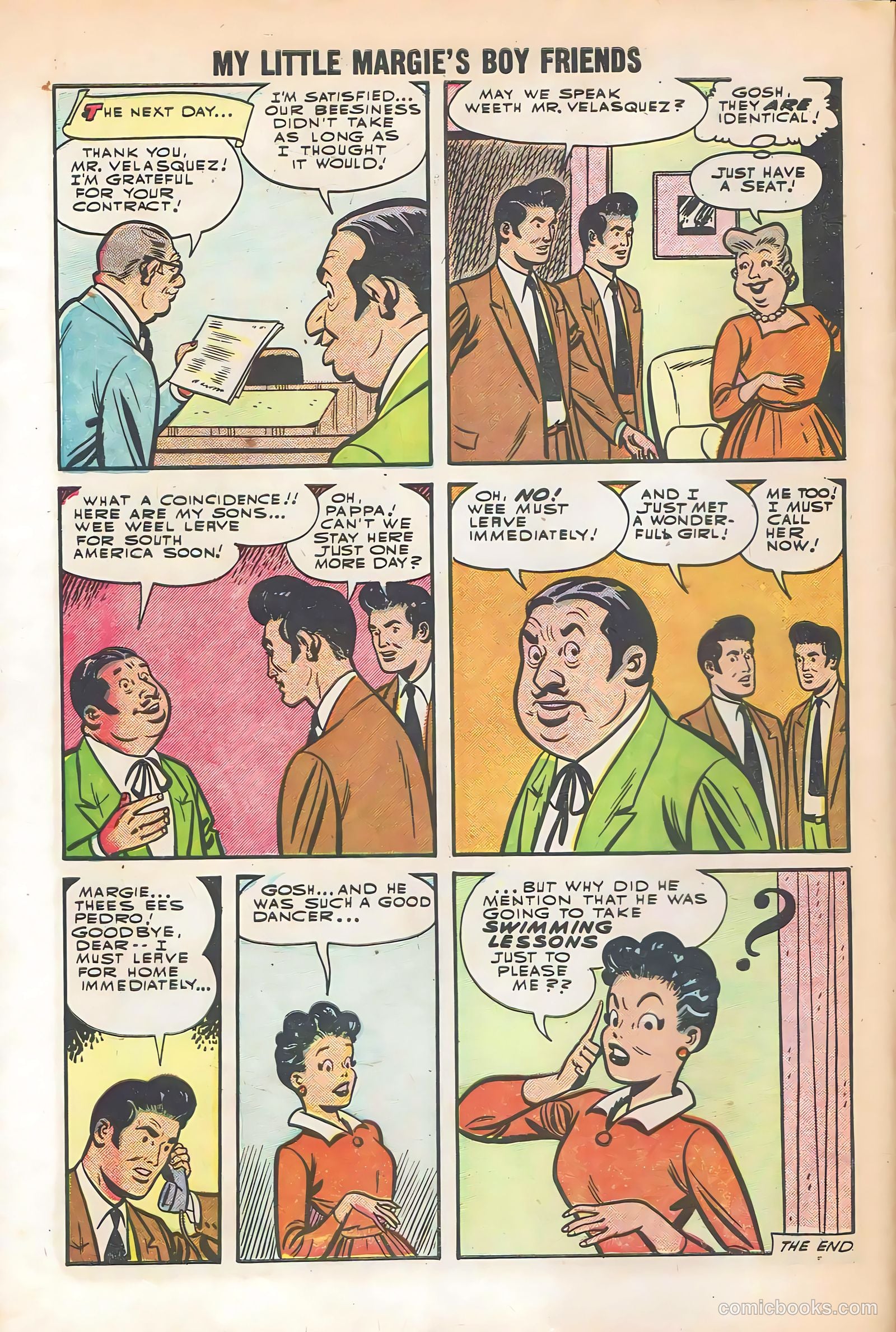 My Little Margie's Boy Friends #1 (1955) — page 10 of 36