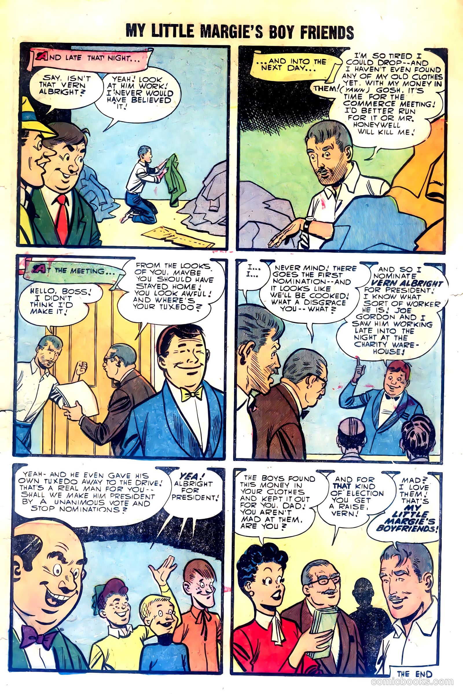 My Little Margie's Boy Friends #4 (1956) — page 17 of 36